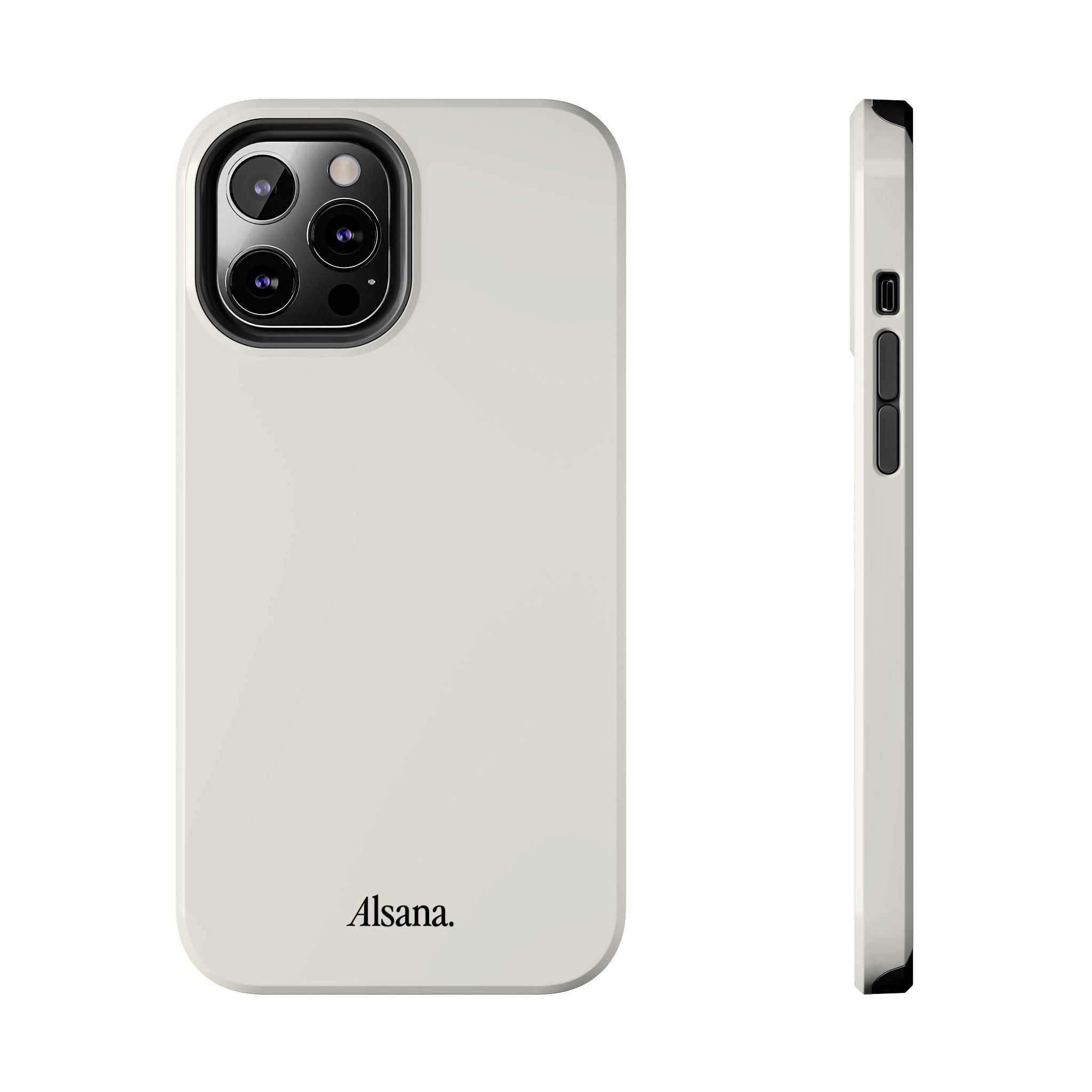 Tough Phone Case — Minimal Black Text 'Alsana' Protective Phone Cover