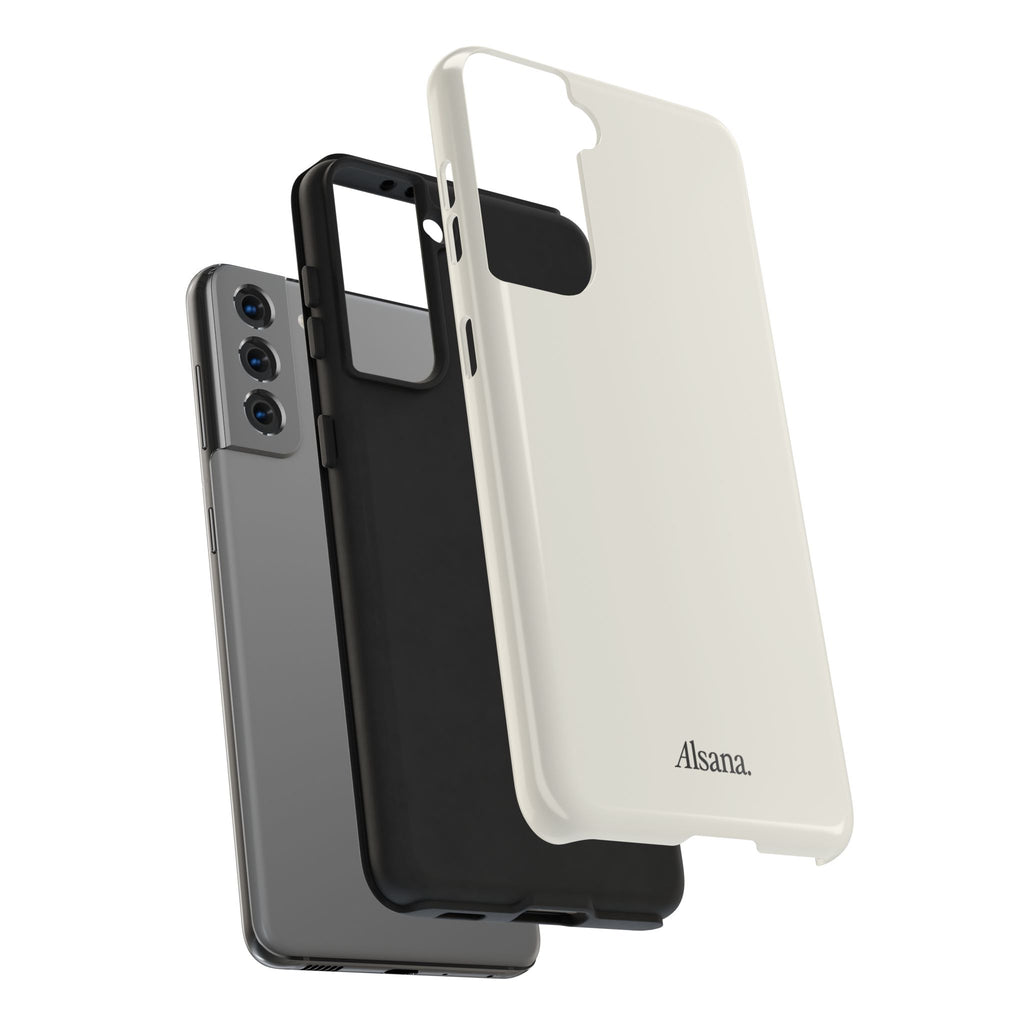 Tough Phone Case — Minimal Black Text 'Alsana' Protective Phone Cover