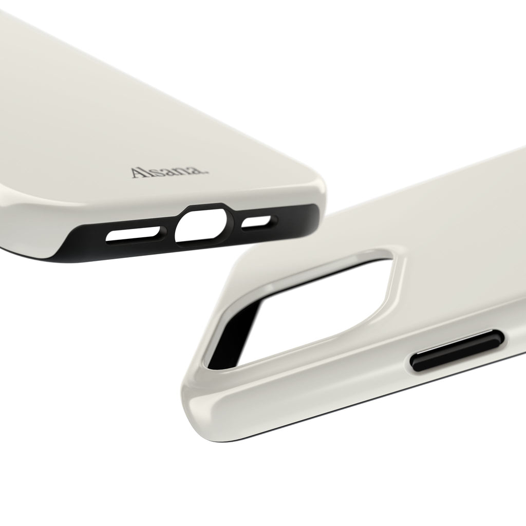 Tough Phone Case — Minimal Black Text 'Alsana' Protective Phone Cover