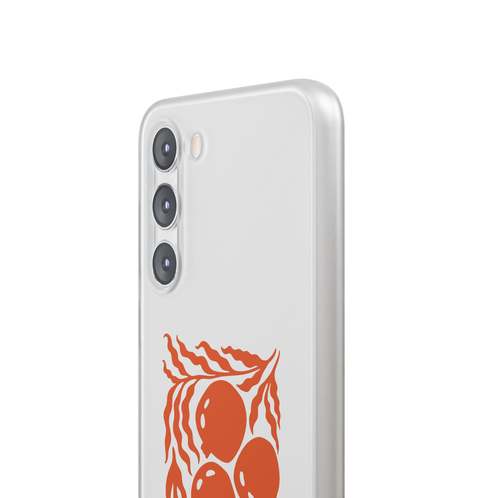 Stay Unbreakable Phone Case — Abstract Orange Fruit Graphic Flexible Case