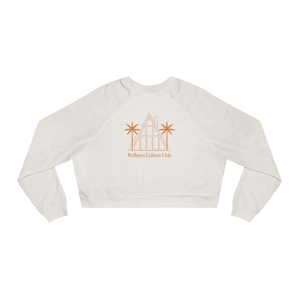 Cropped Pullover — Wellness Culture Club Cropped Fleece Sweatshirt