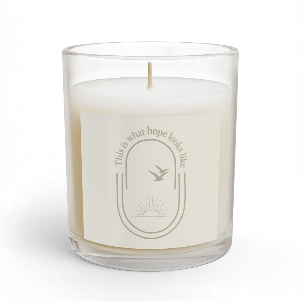11oz Glass Candle — "This Is What Hope Looks Like" Inspirational Scented Candle