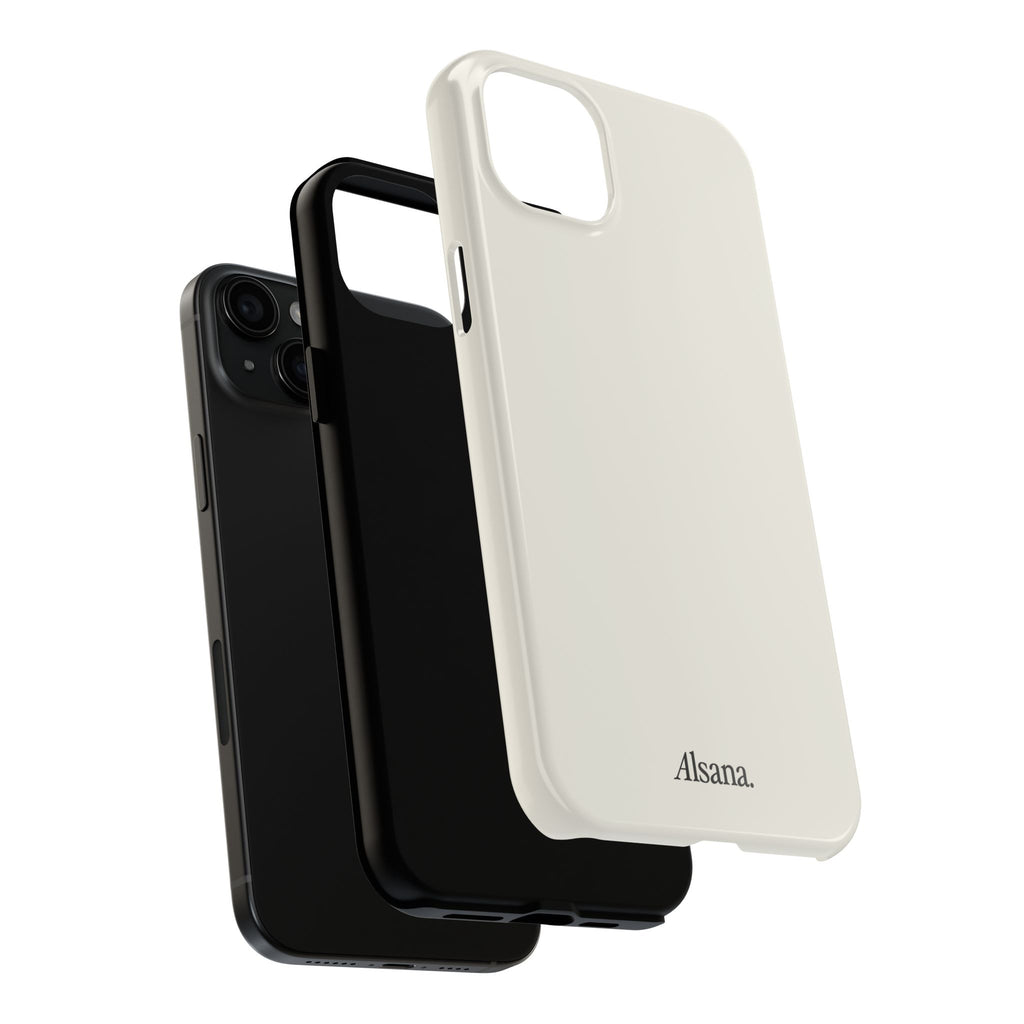 Tough Phone Case — Minimal Black Text 'Alsana' Protective Phone Cover