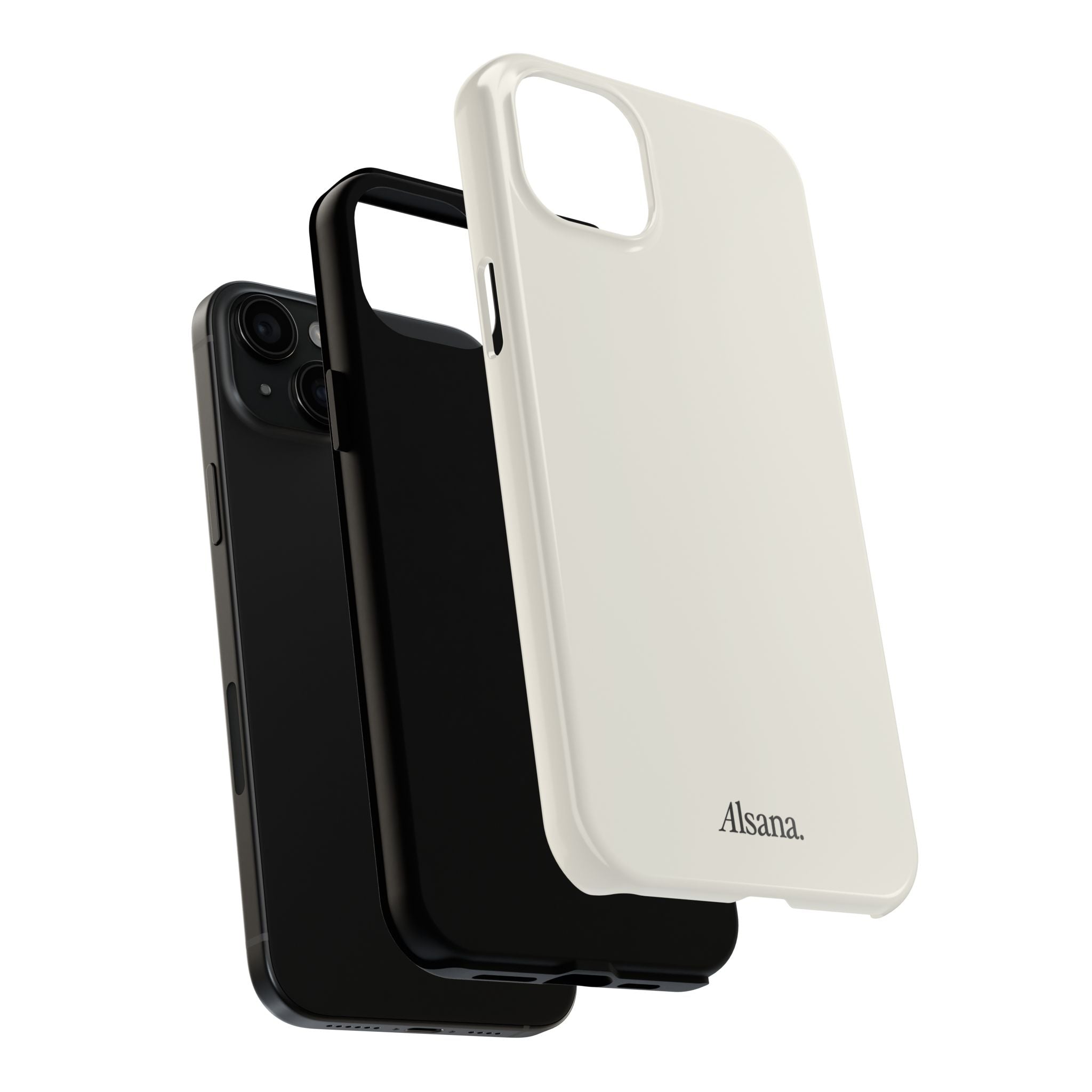 Tough Phone Case — Minimal Black Text 'Alsana' Protective Phone Cover