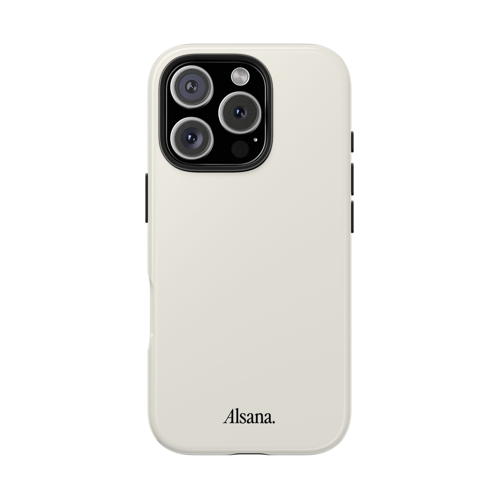 Tough Phone Case — Minimal Black Text 'Alsana' Protective Phone Cover