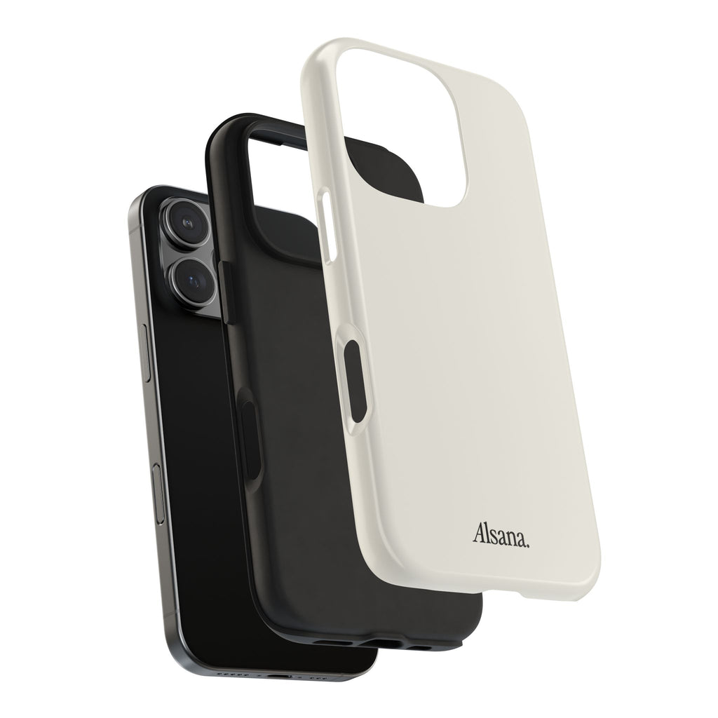 Tough Phone Case — Minimal Black Text 'Alsana' Protective Phone Cover