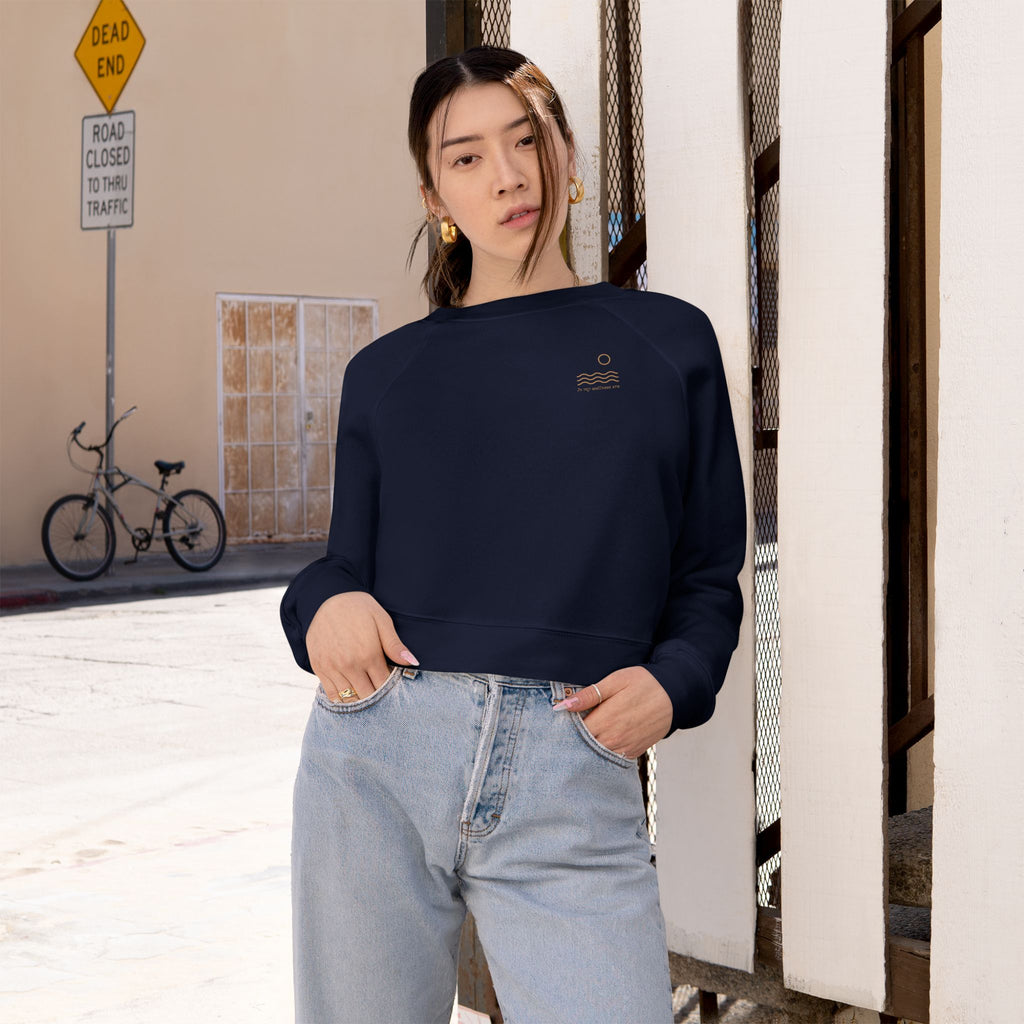 Cropped Pullover — Wellness Culture Club Cropped Fleece Sweatshirt