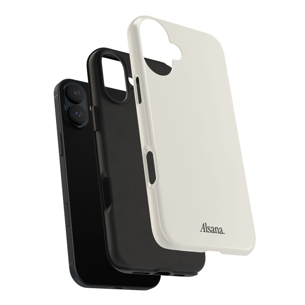 Tough Phone Case — Minimal Black Text 'Alsana' Protective Phone Cover