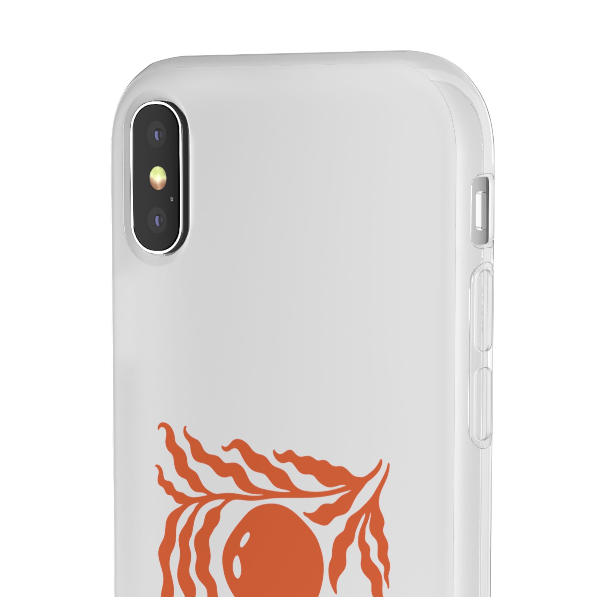 Stay Unbreakable Phone Case — Abstract Orange Fruit Graphic Flexible Case