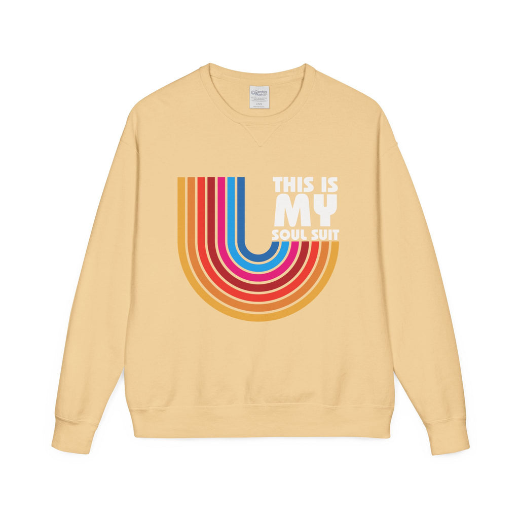 Soul Suit Sweatshirt – Retro Rainbow Crewneck ("This Is My Soul Suit")