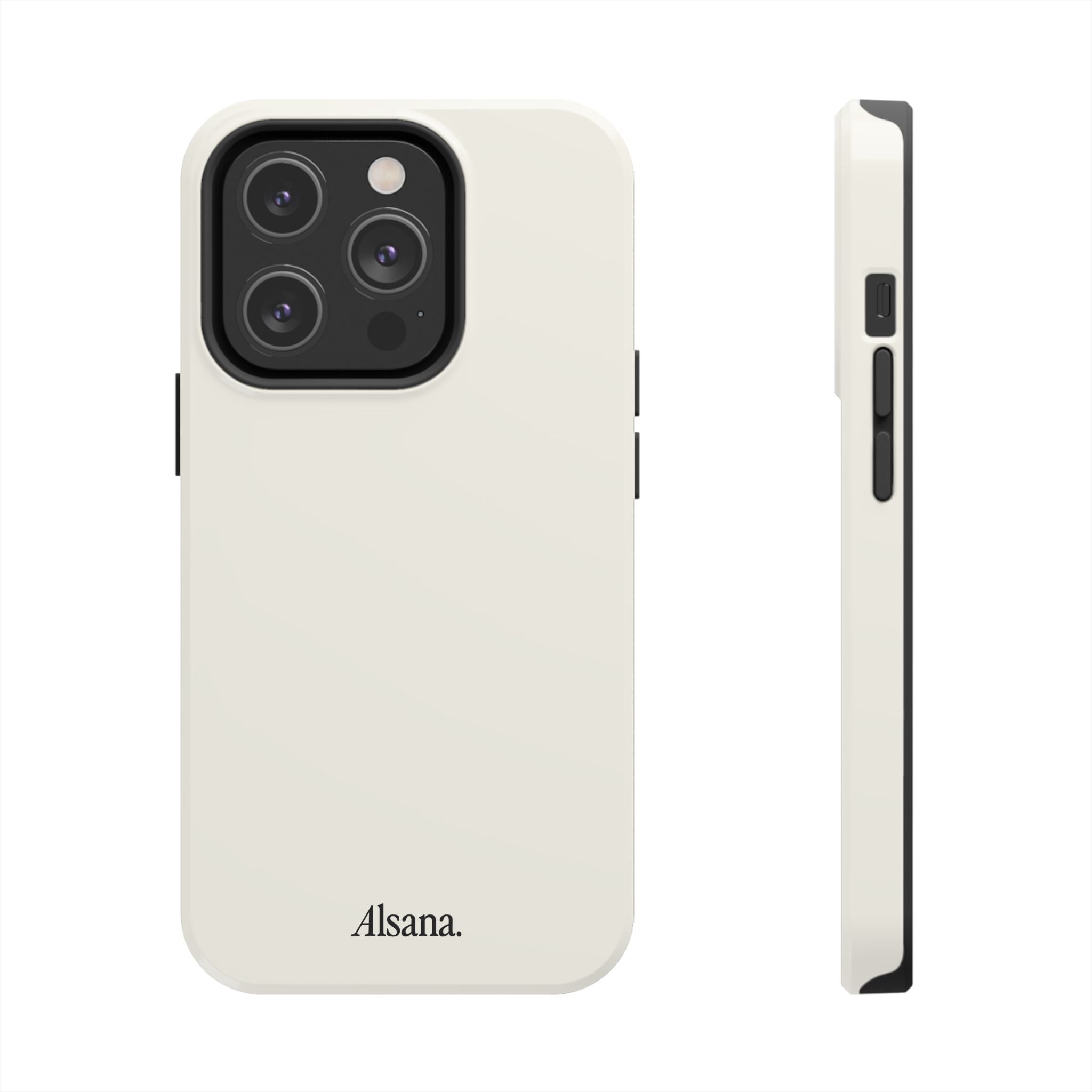 Tough Phone Case — Minimal Black Text 'Alsana' Protective Phone Cover