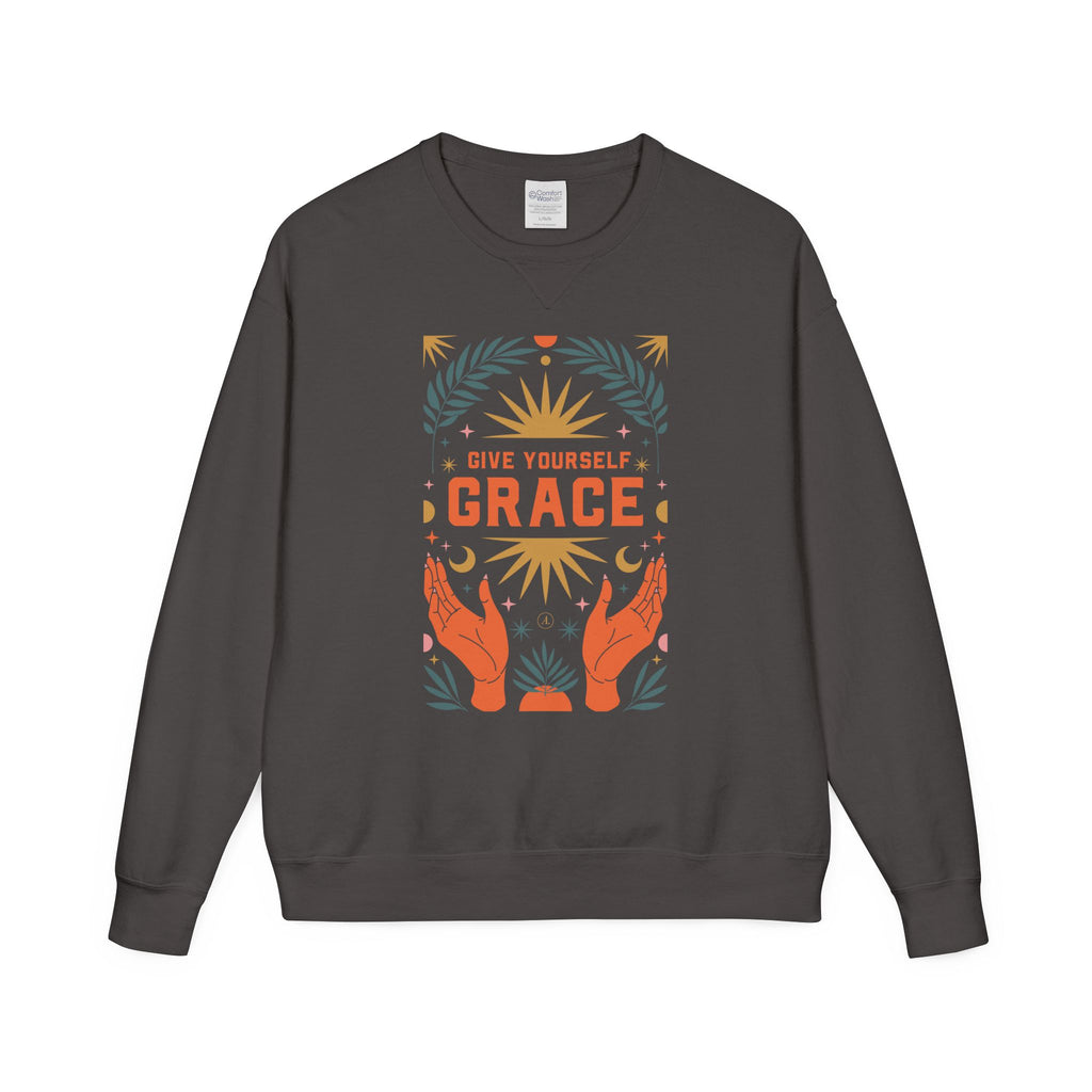 Grace Graphic Sweatshirt — Inspirational Hands & Sun Crewneck