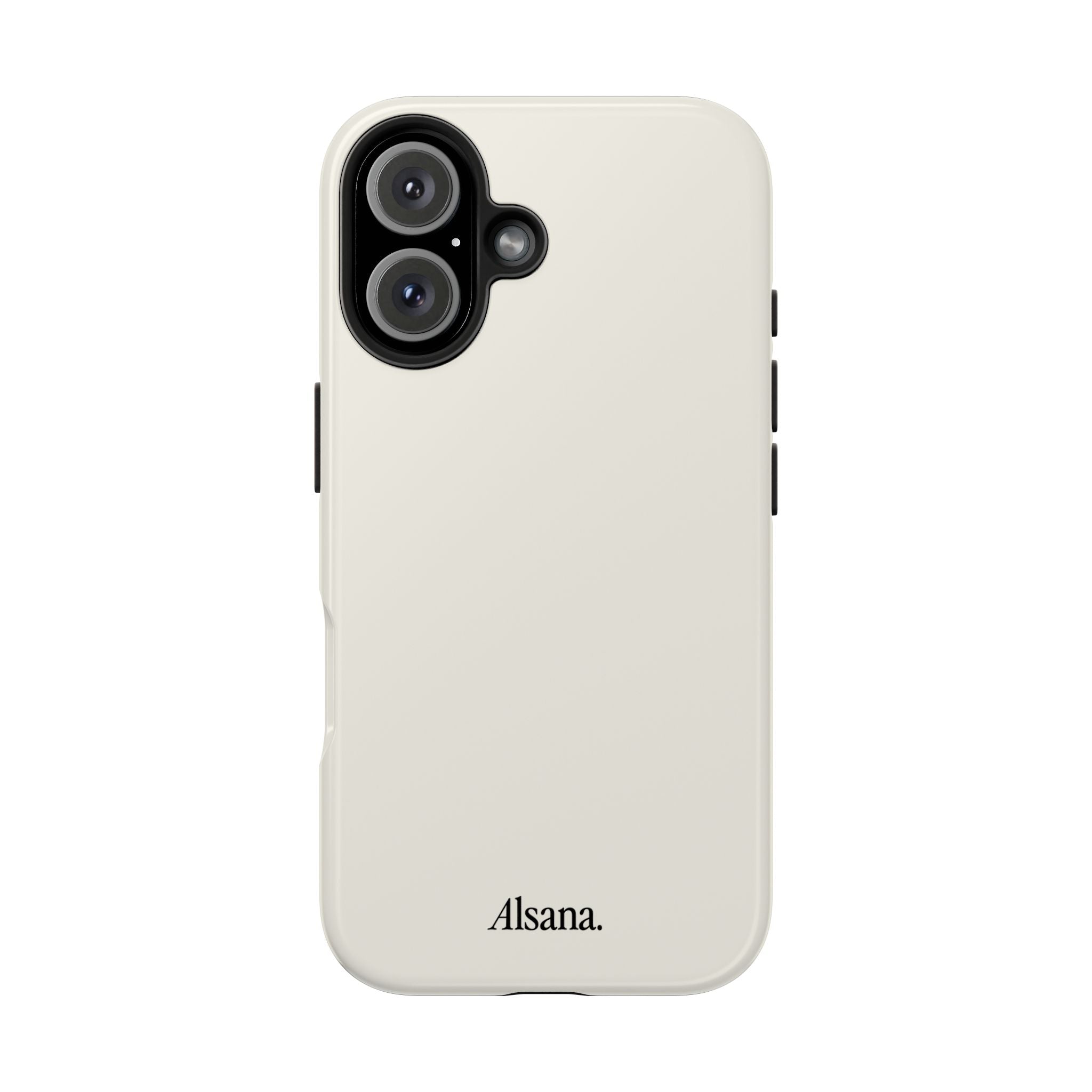 Tough Phone Case — Minimal Black Text 'Alsana' Protective Phone Cover