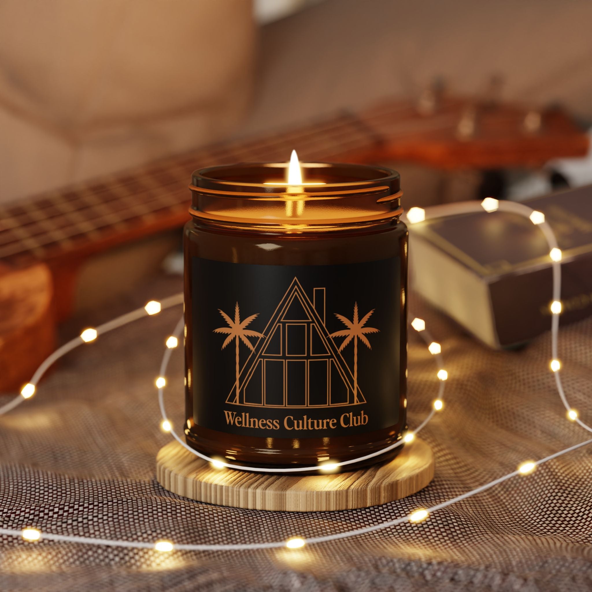 Wellness Culture Club Scented Soy Candle — Amber Jar Aromatherapy Candle