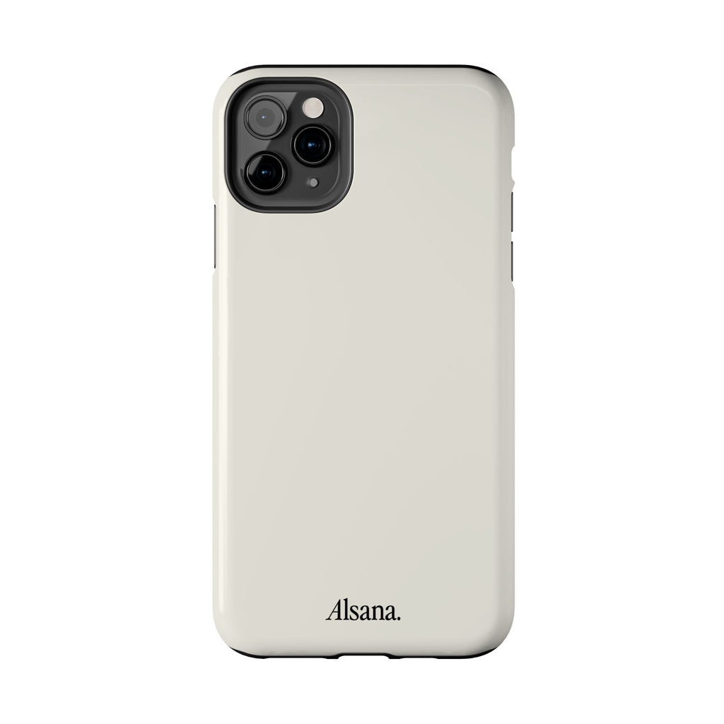 Tough Phone Case — Minimal Black Text 'Alsana' Protective Phone Cover