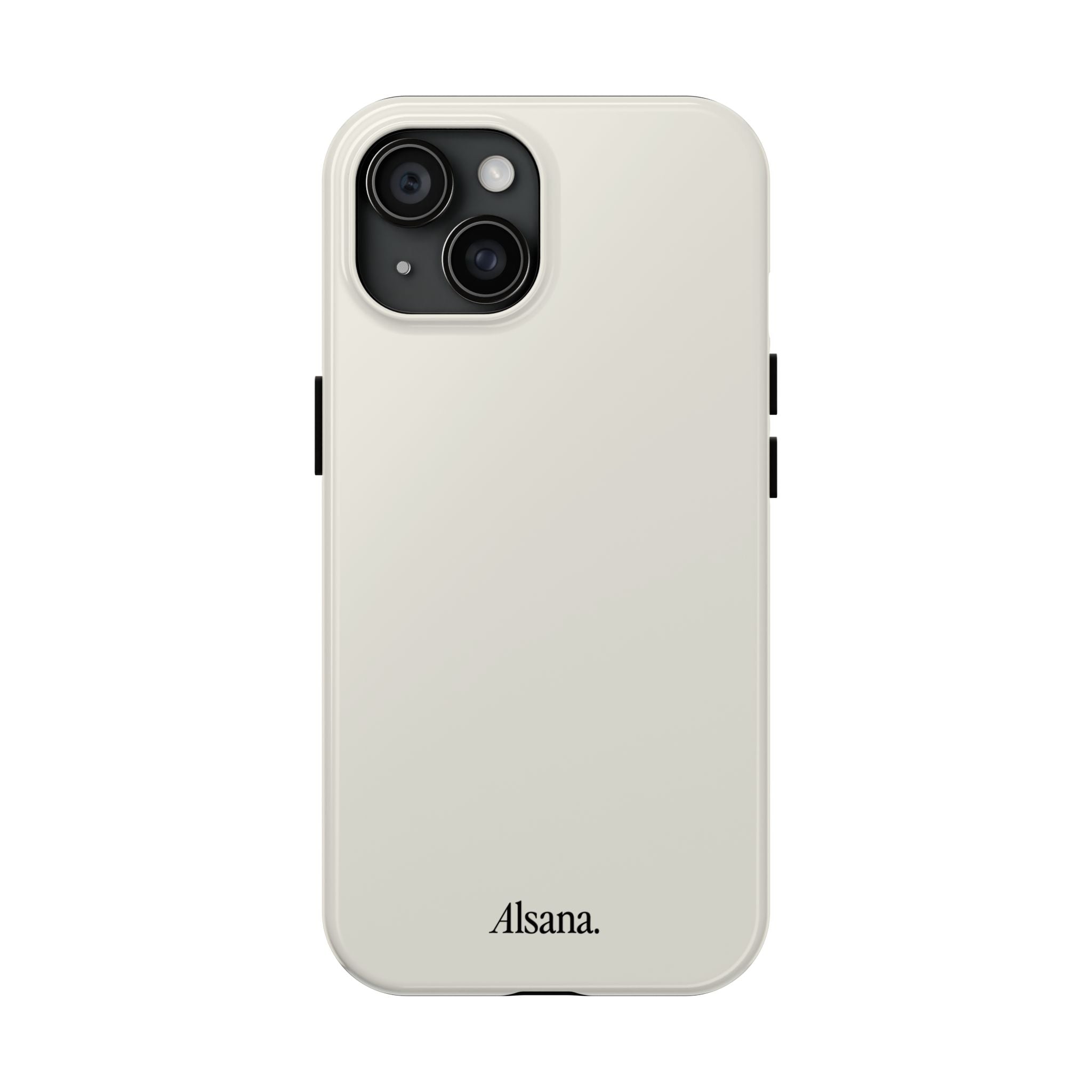 Tough Phone Case — Minimal Black Text 'Alsana' Protective Phone Cover