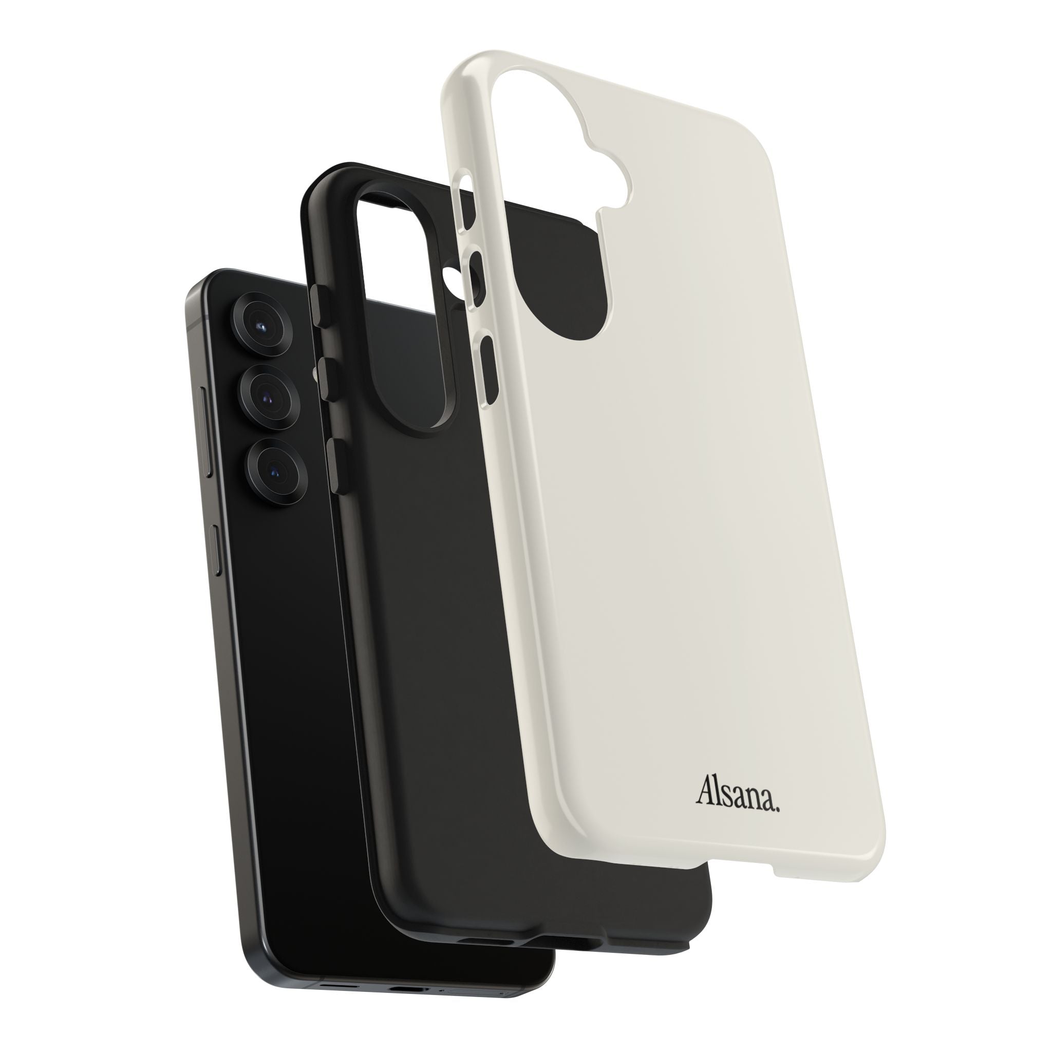 Tough Phone Case — Minimal Black Text 'Alsana' Protective Phone Cover