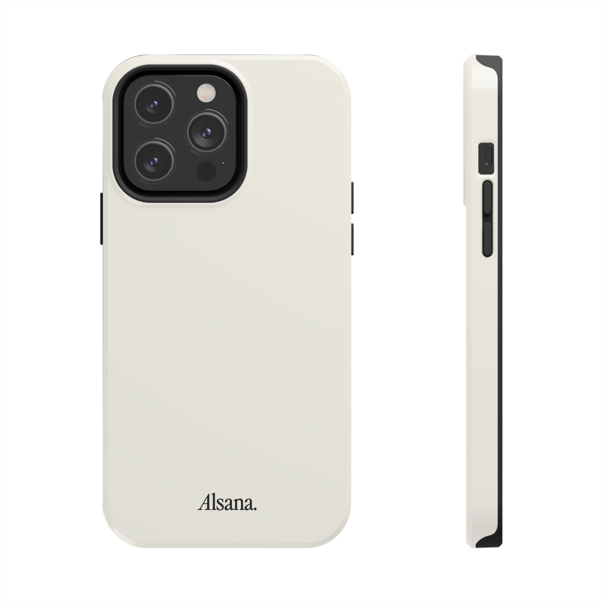 Tough Phone Case — Minimal Black Text 'Alsana' Protective Phone Cover