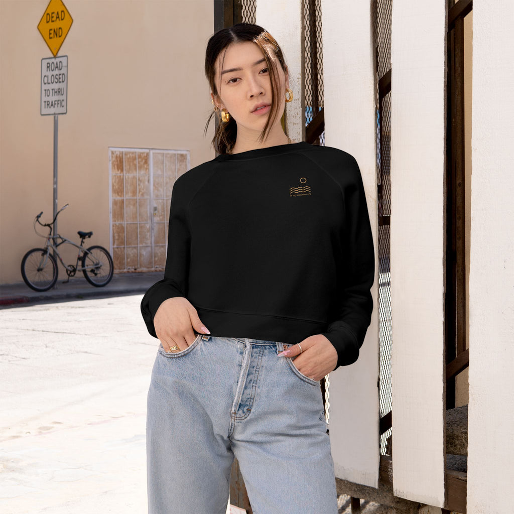Cropped Pullover — Wellness Culture Club Cropped Fleece Sweatshirt