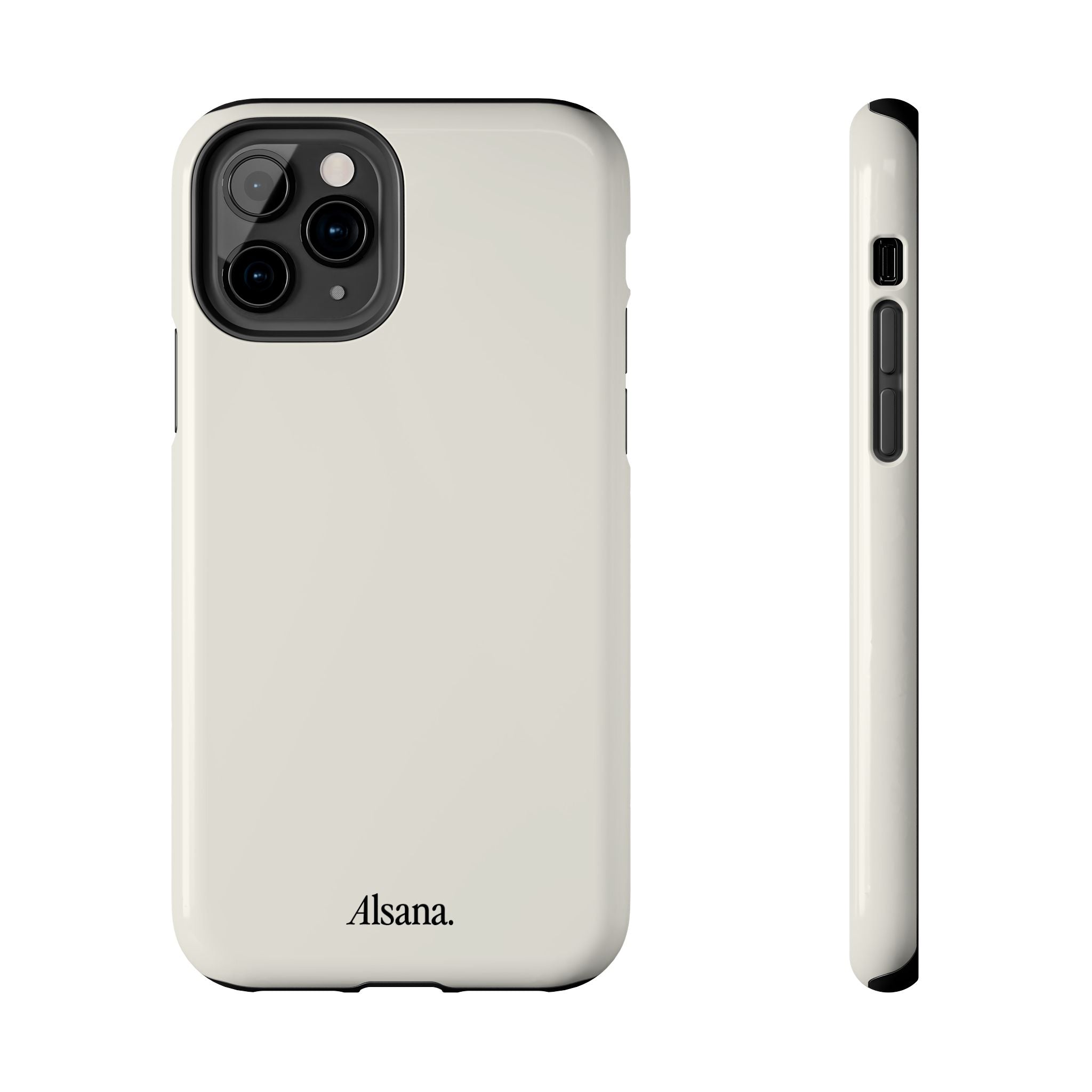 Tough Phone Case — Minimal Black Text 'Alsana' Protective Phone Cover