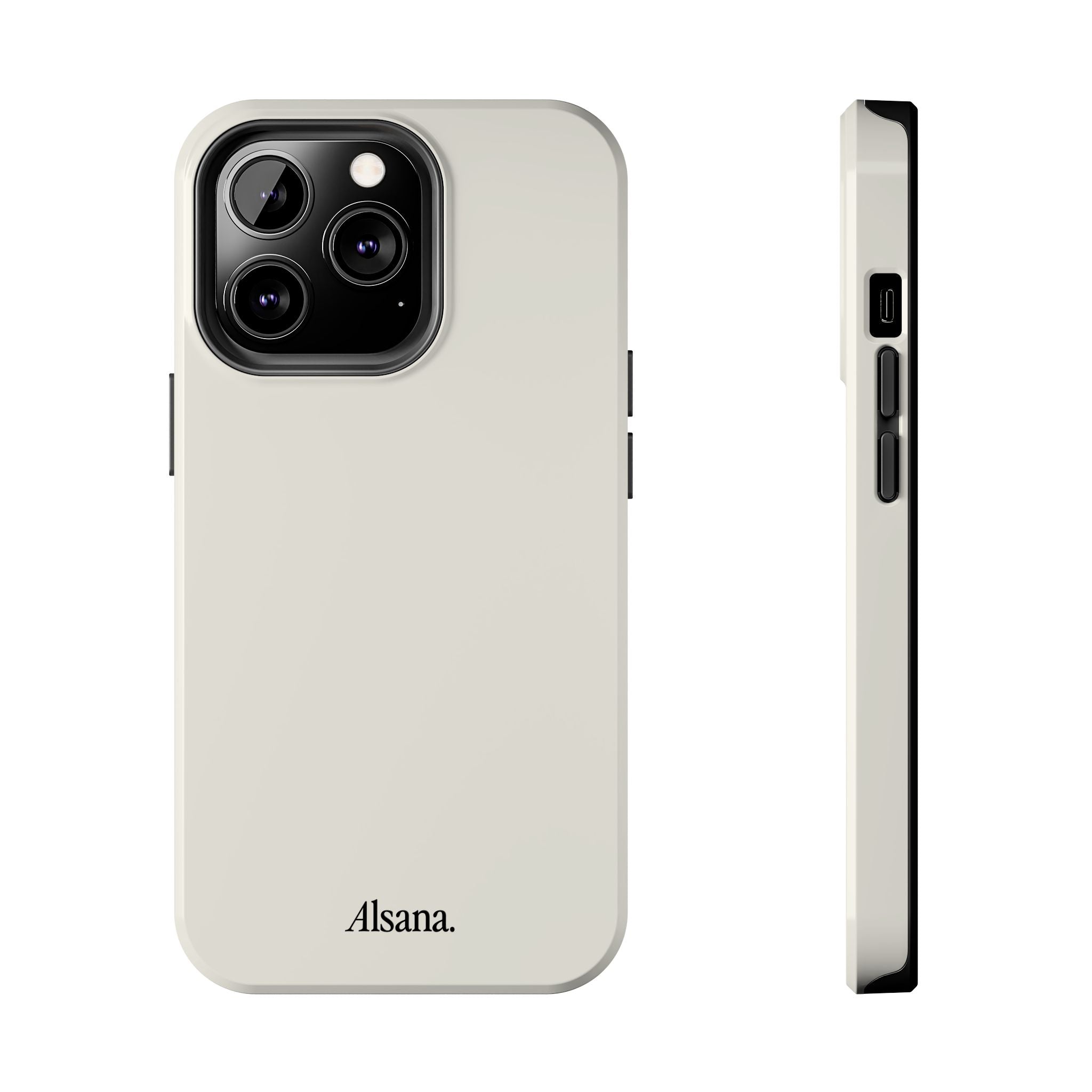 Tough Phone Case — Minimal Black Text 'Alsana' Protective Phone Cover