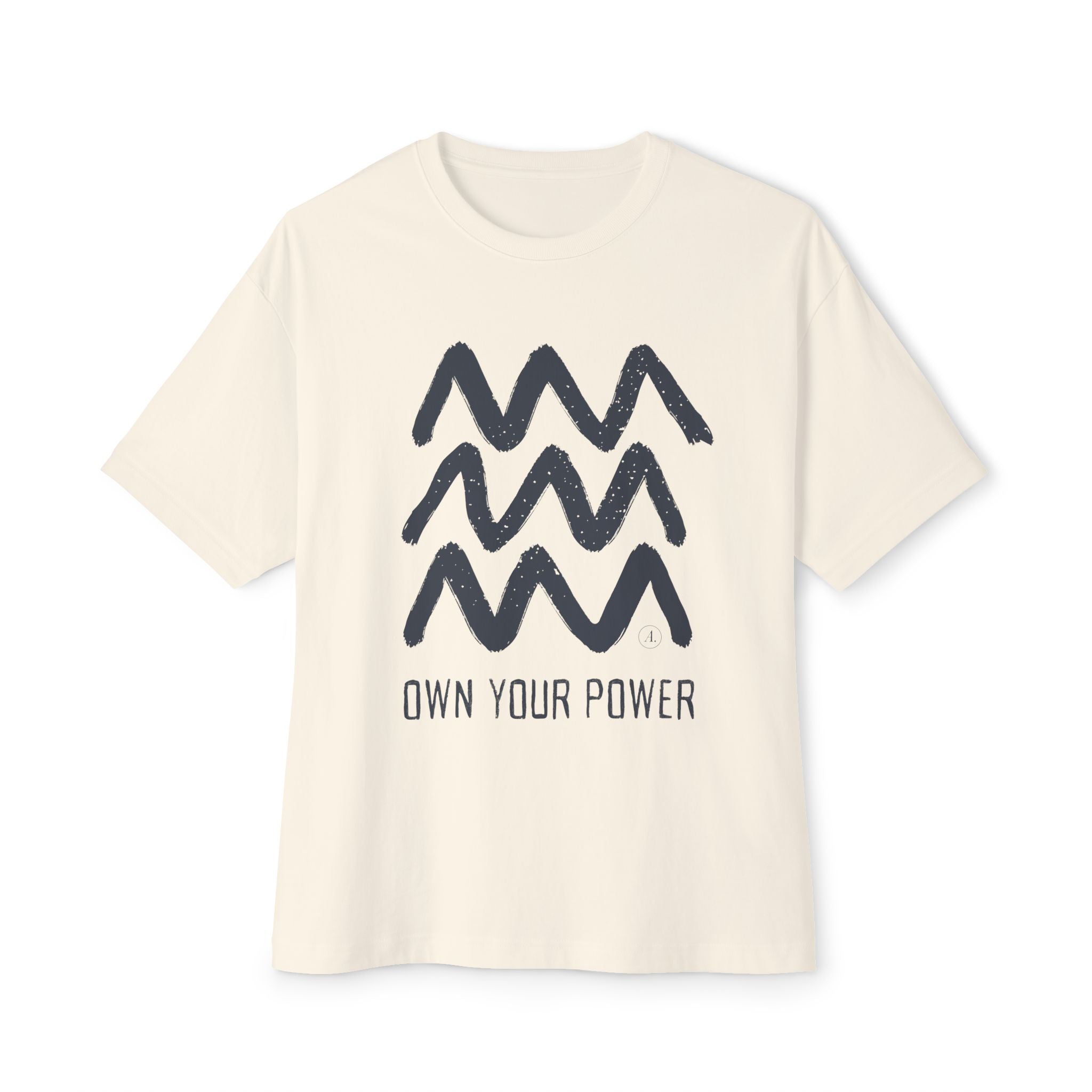 Own Your Power Tee — Oversized Boxy Graphic T‑Shirt