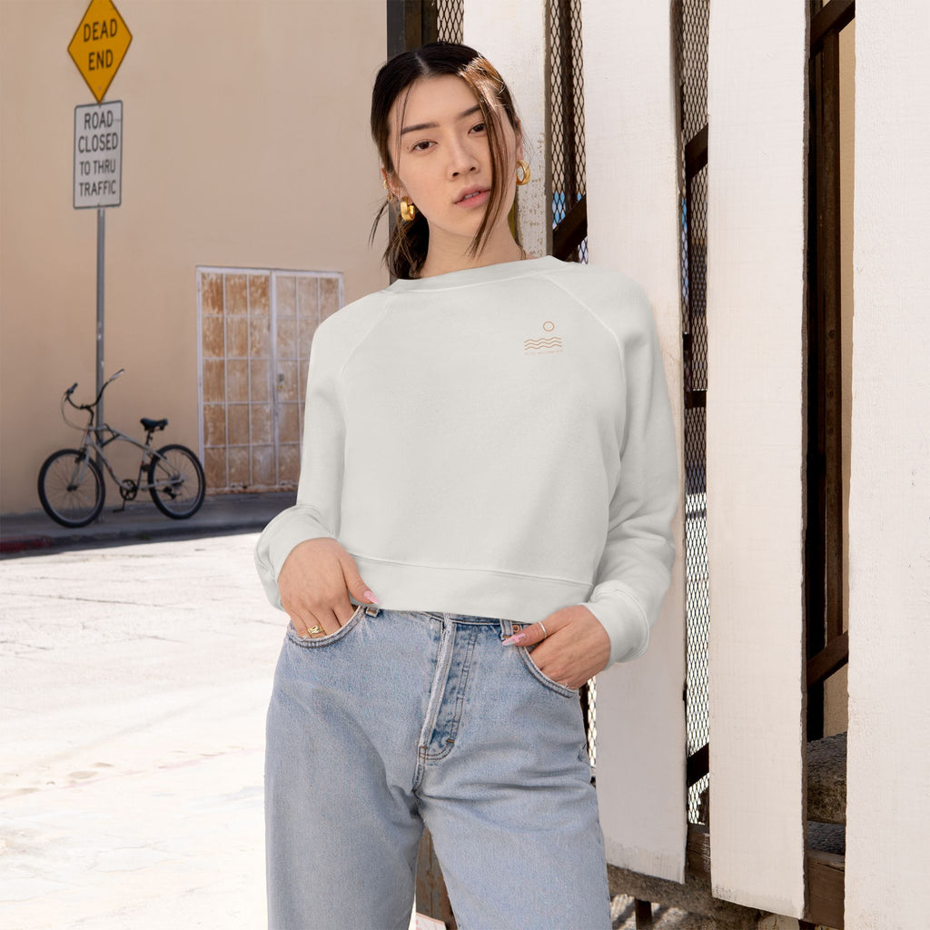 Cropped Pullover — Wellness Culture Club Cropped Fleece Sweatshirt