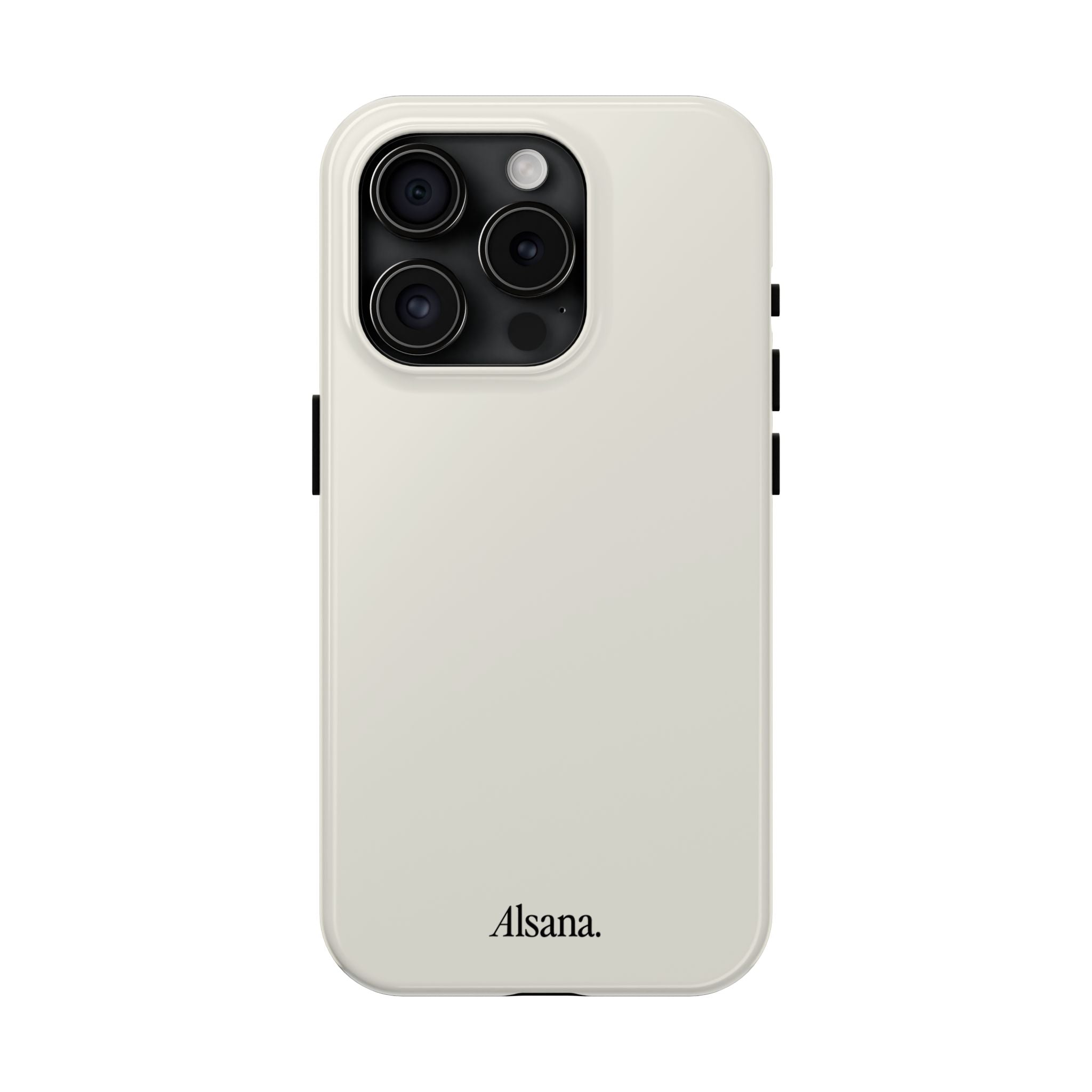 Tough Phone Case — Minimal Black Text 'Alsana' Protective Phone Cover