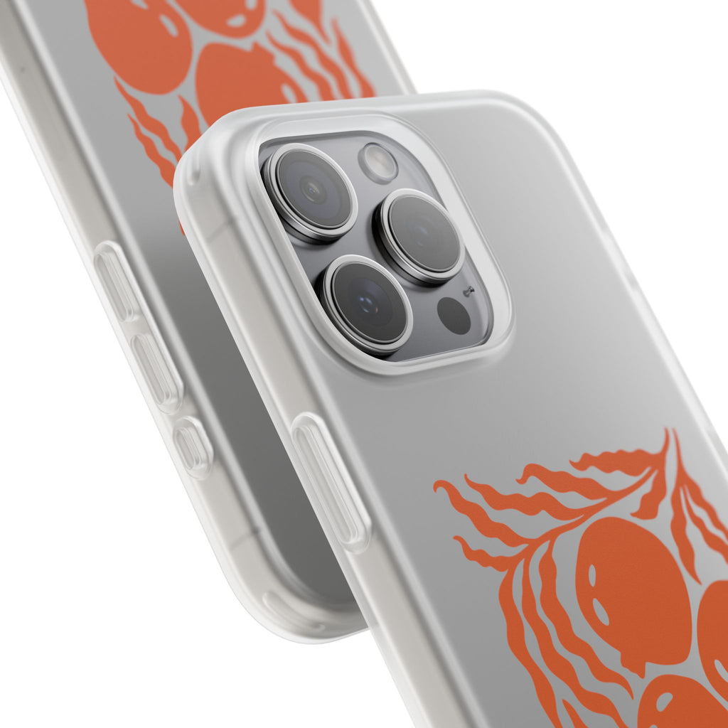 Stay Unbreakable Phone Case — Abstract Orange Fruit Graphic Flexible Case