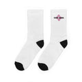 Keep Going Heart Crew Socks — Motivational Padded Athletic Socks