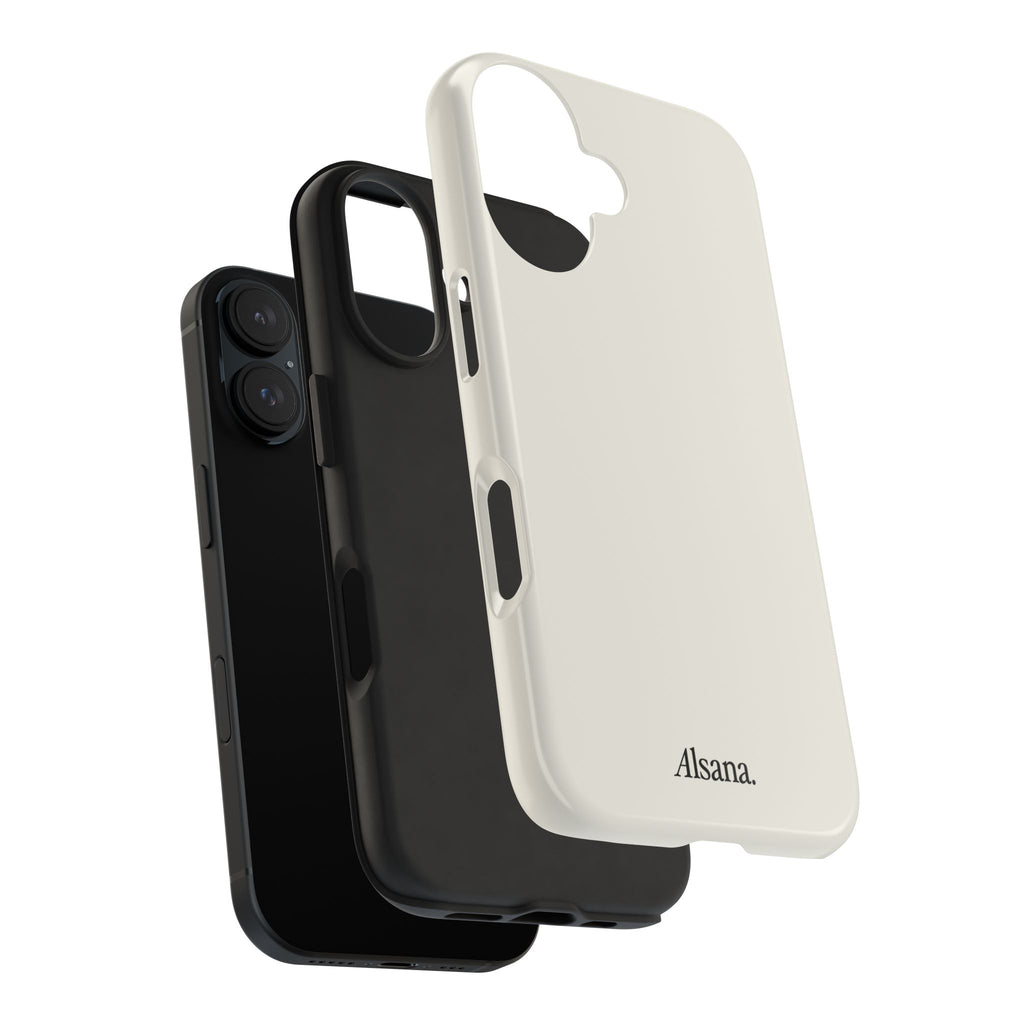 Tough Phone Case — Minimal Black Text 'Alsana' Protective Phone Cover