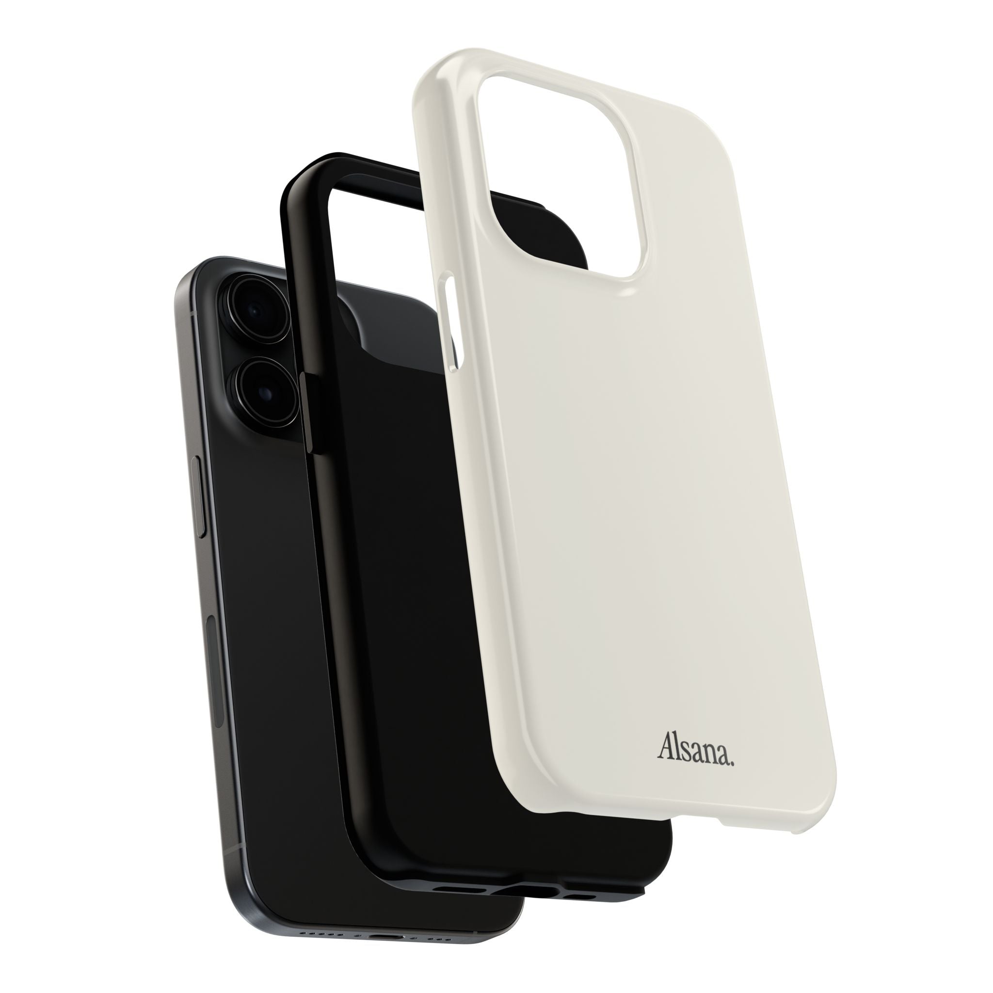Tough Phone Case — Minimal Black Text 'Alsana' Protective Phone Cover