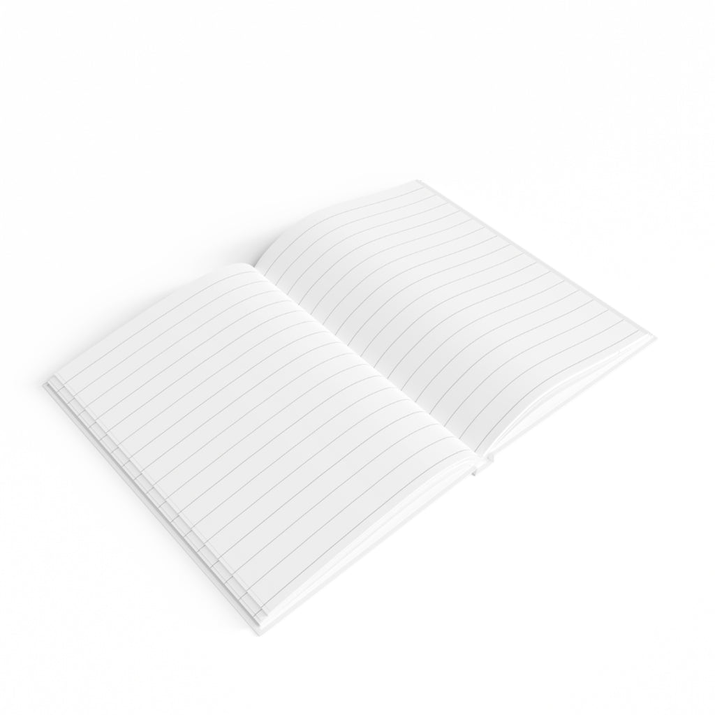 Minimalist Geometric Journal – Black Shapes Ruled Notebook