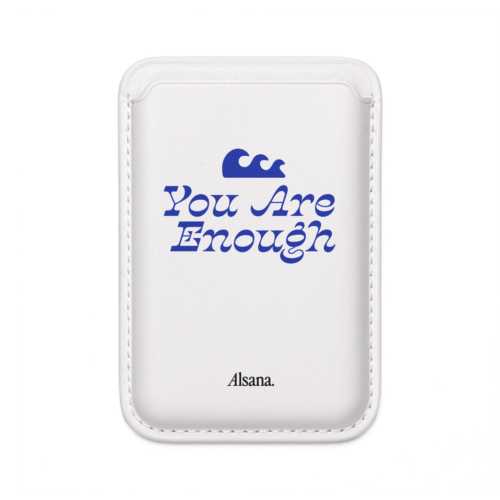 MagSafe Vegan Wallet — "You Are Enough" Minimalist Card Holder