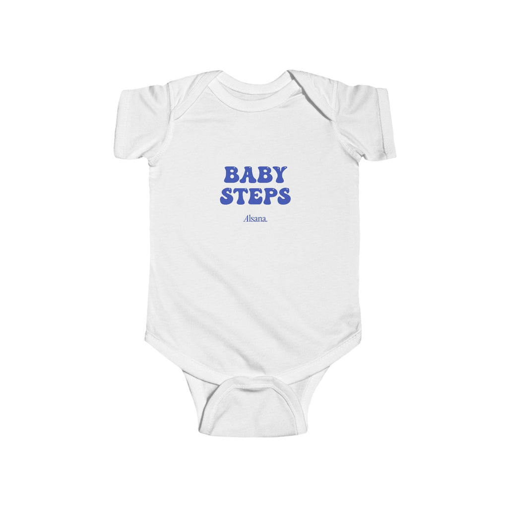 Baby Steps Infant Bodysuit – Cute Milestone Onesie