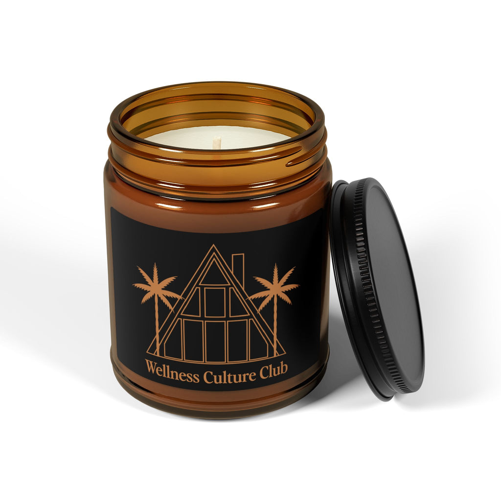 Wellness Culture Club Scented Soy Candle — Amber Jar Aromatherapy Candle