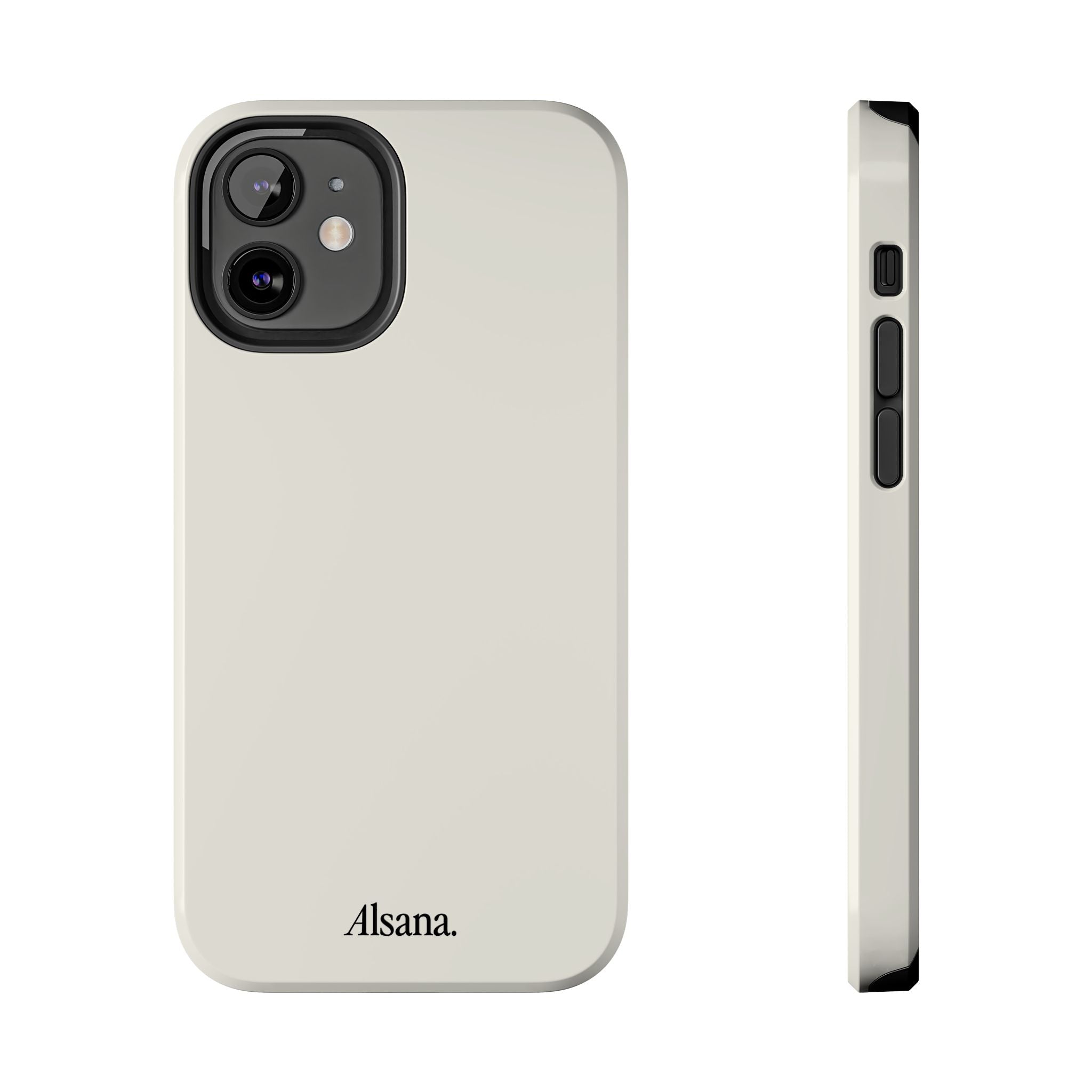 Tough Phone Case — Minimal Black Text 'Alsana' Protective Phone Cover