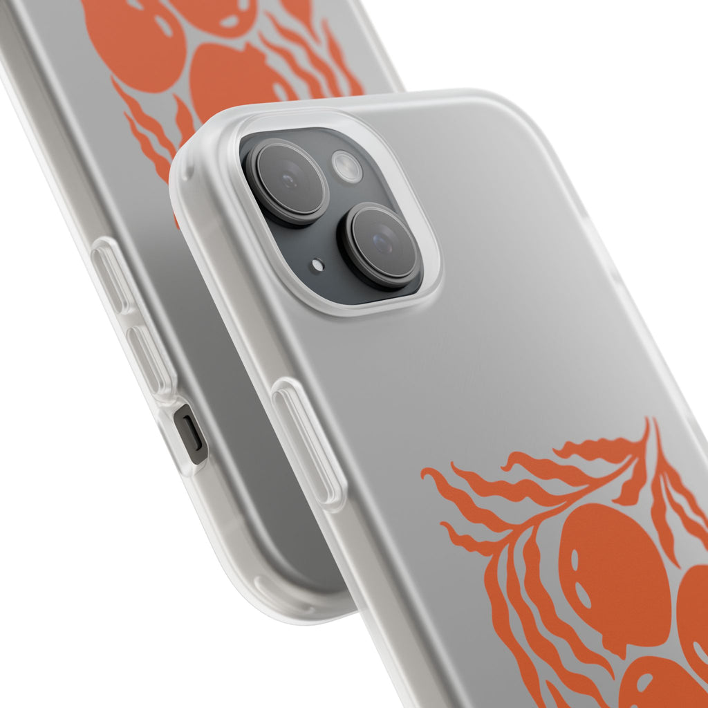 Stay Unbreakable Phone Case — Abstract Orange Fruit Graphic Flexible Case