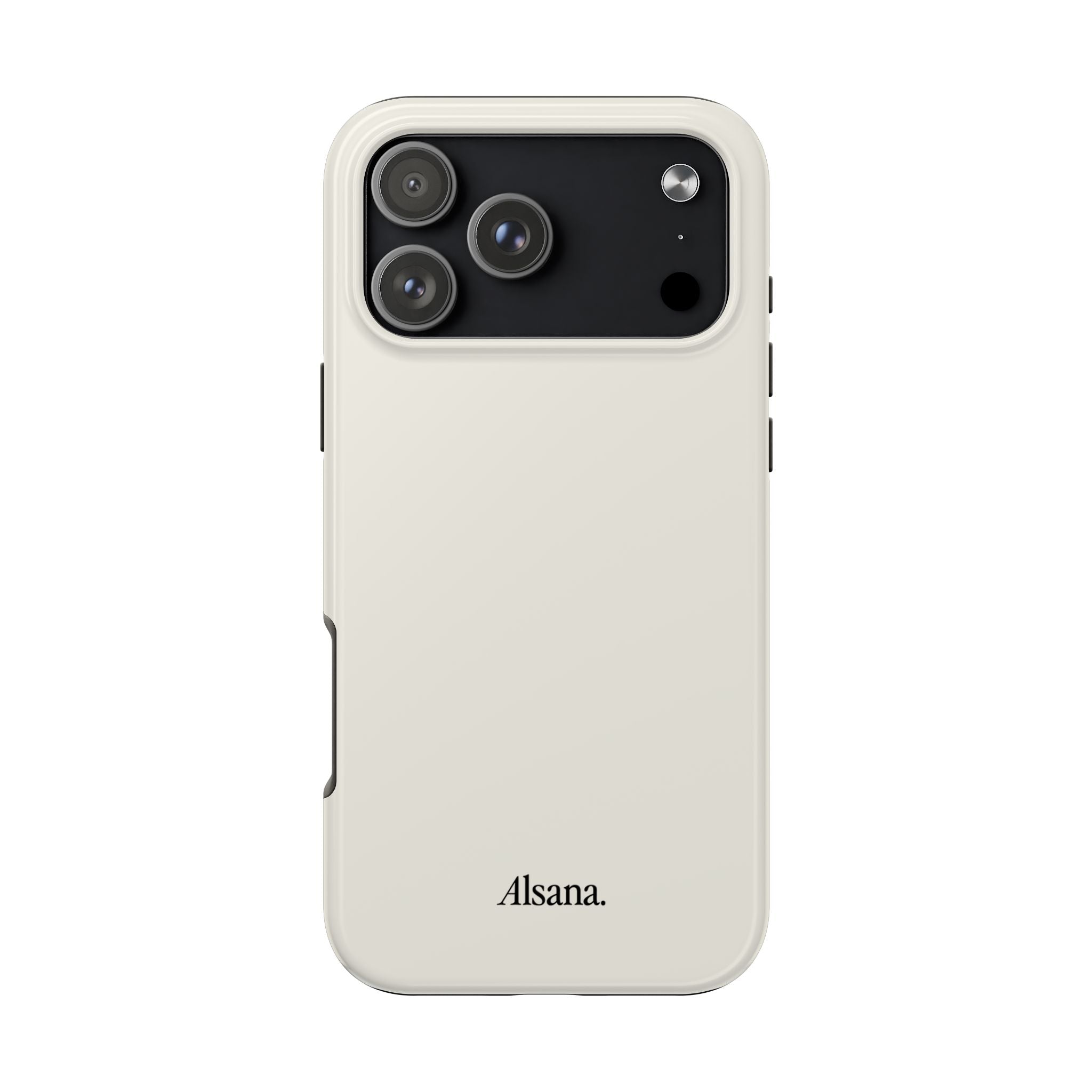 Tough Phone Case — Minimal Black Text 'Alsana' Protective Phone Cover