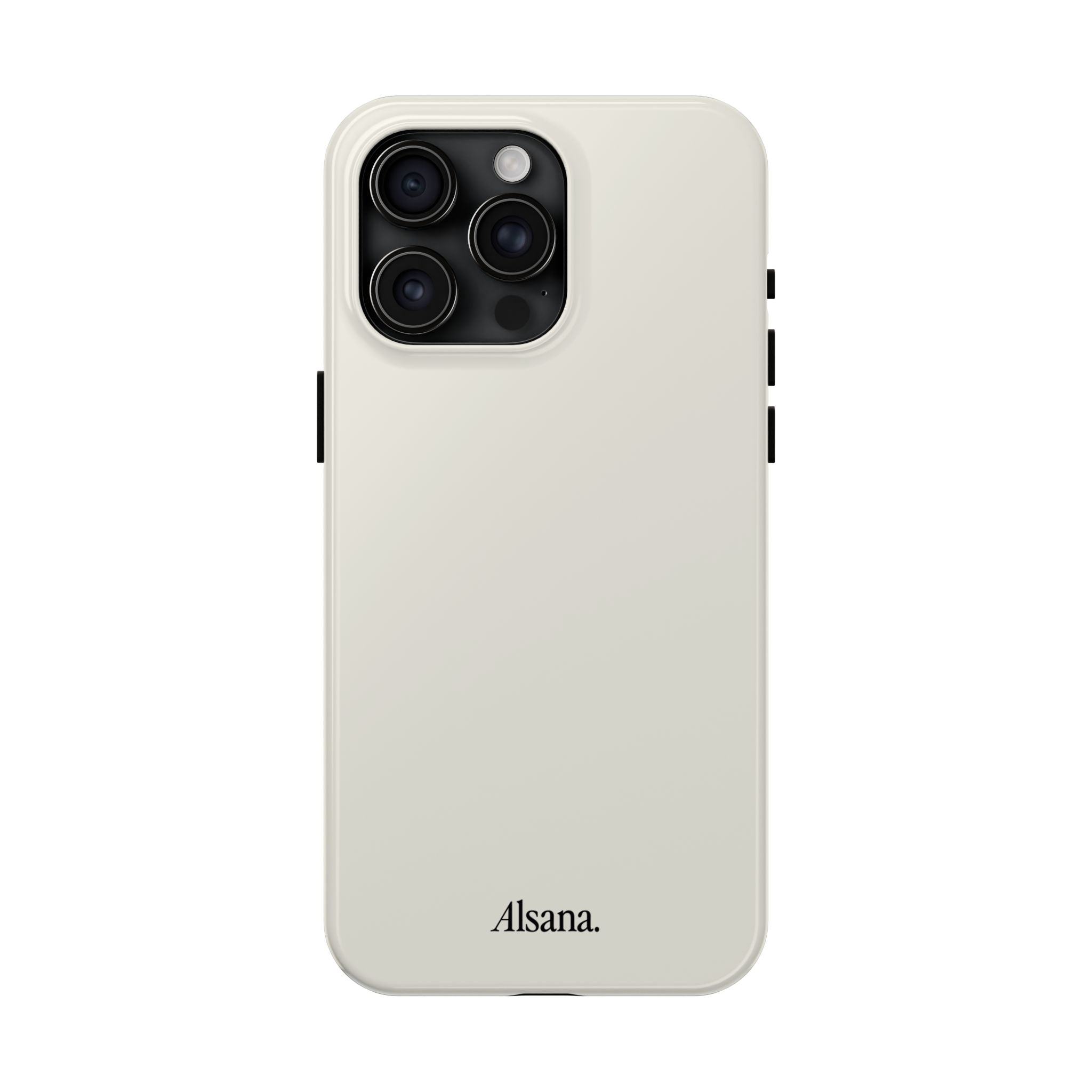 Tough Phone Case — Minimal Black Text 'Alsana' Protective Phone Cover