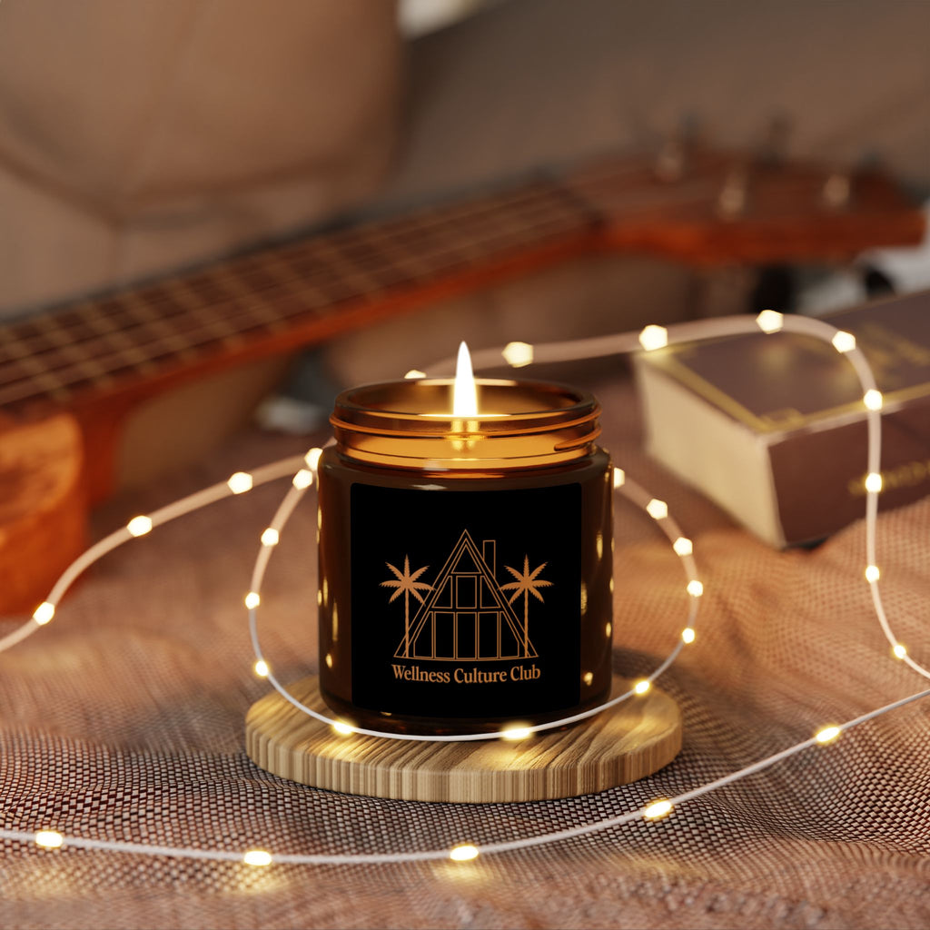 Wellness Culture Club Scented Soy Candle — Amber Jar Aromatherapy Candle
