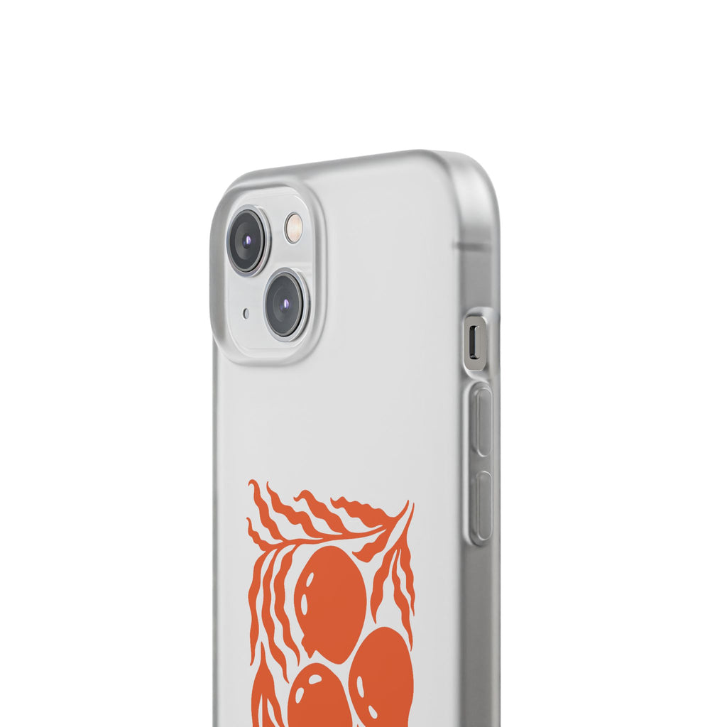 Stay Unbreakable Phone Case — Abstract Orange Fruit Graphic Flexible Case