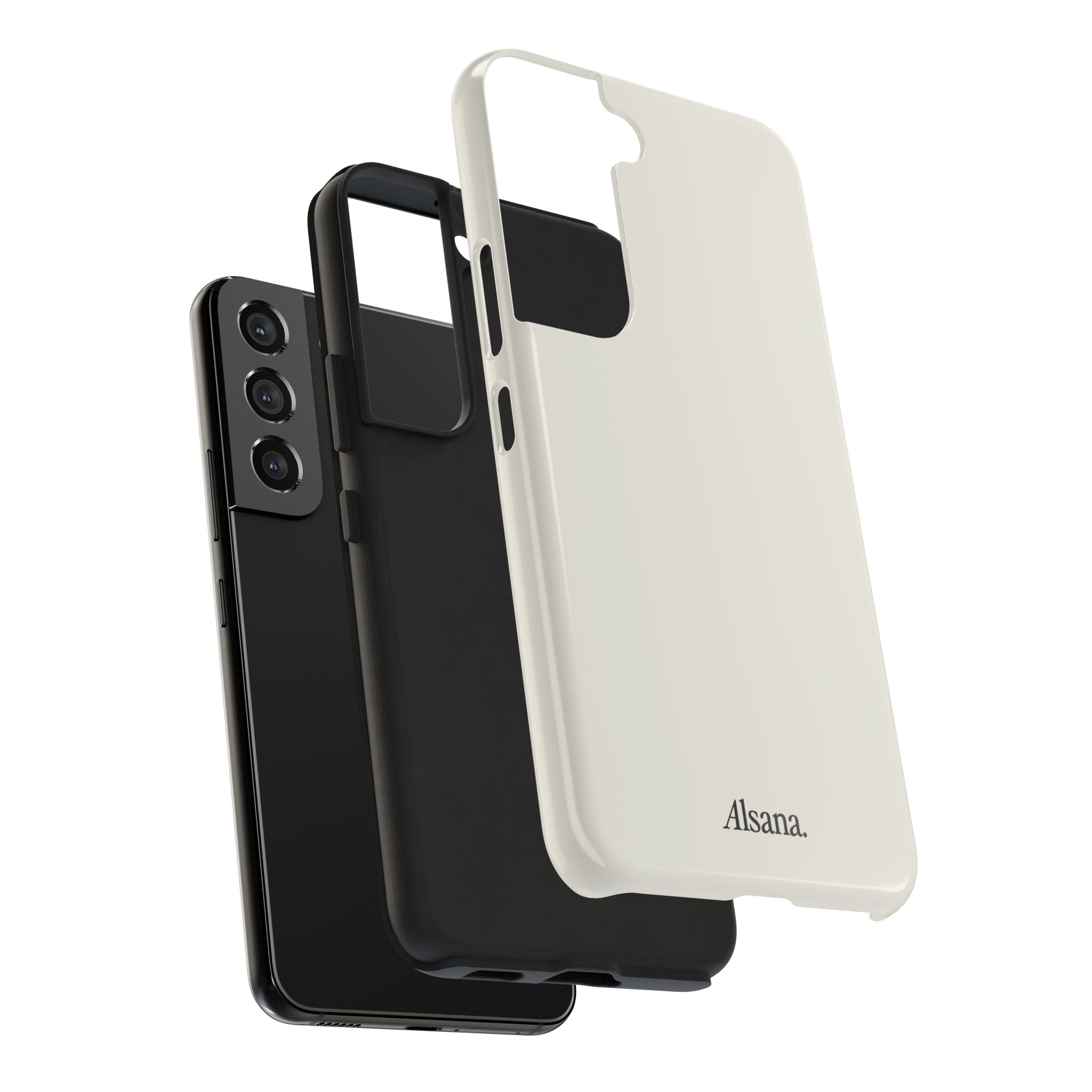 Tough Phone Case — Minimal Black Text 'Alsana' Protective Phone Cover