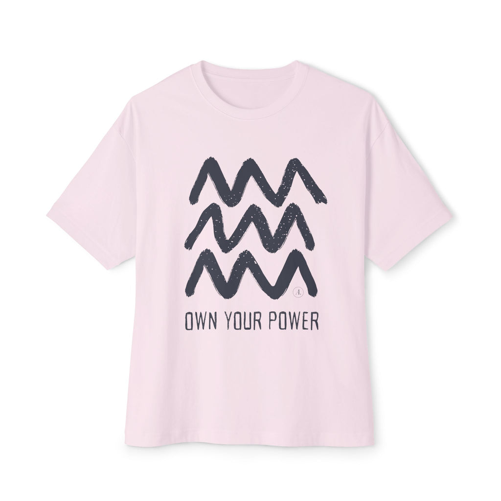 Own Your Power Tee — Oversized Boxy Graphic T‑Shirt