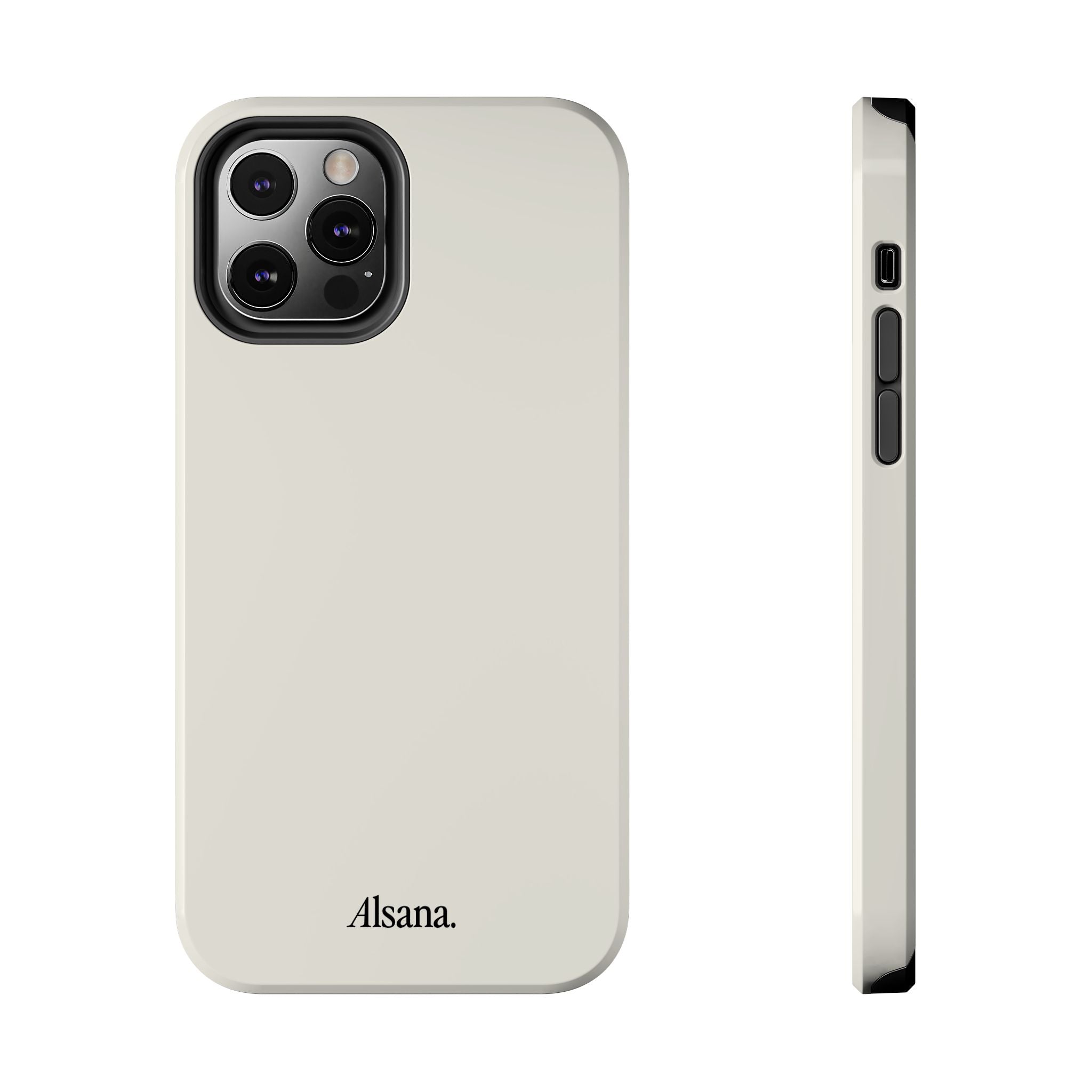Tough Phone Case — Minimal Black Text 'Alsana' Protective Phone Cover