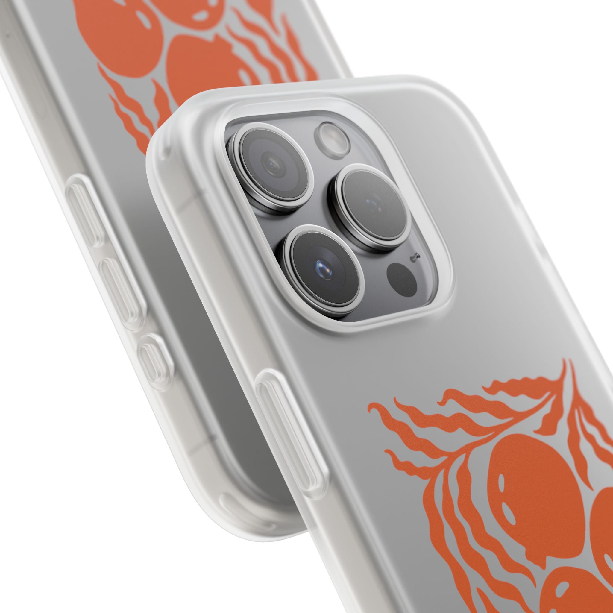 Stay Unbreakable Phone Case — Abstract Orange Fruit Graphic Flexible Case