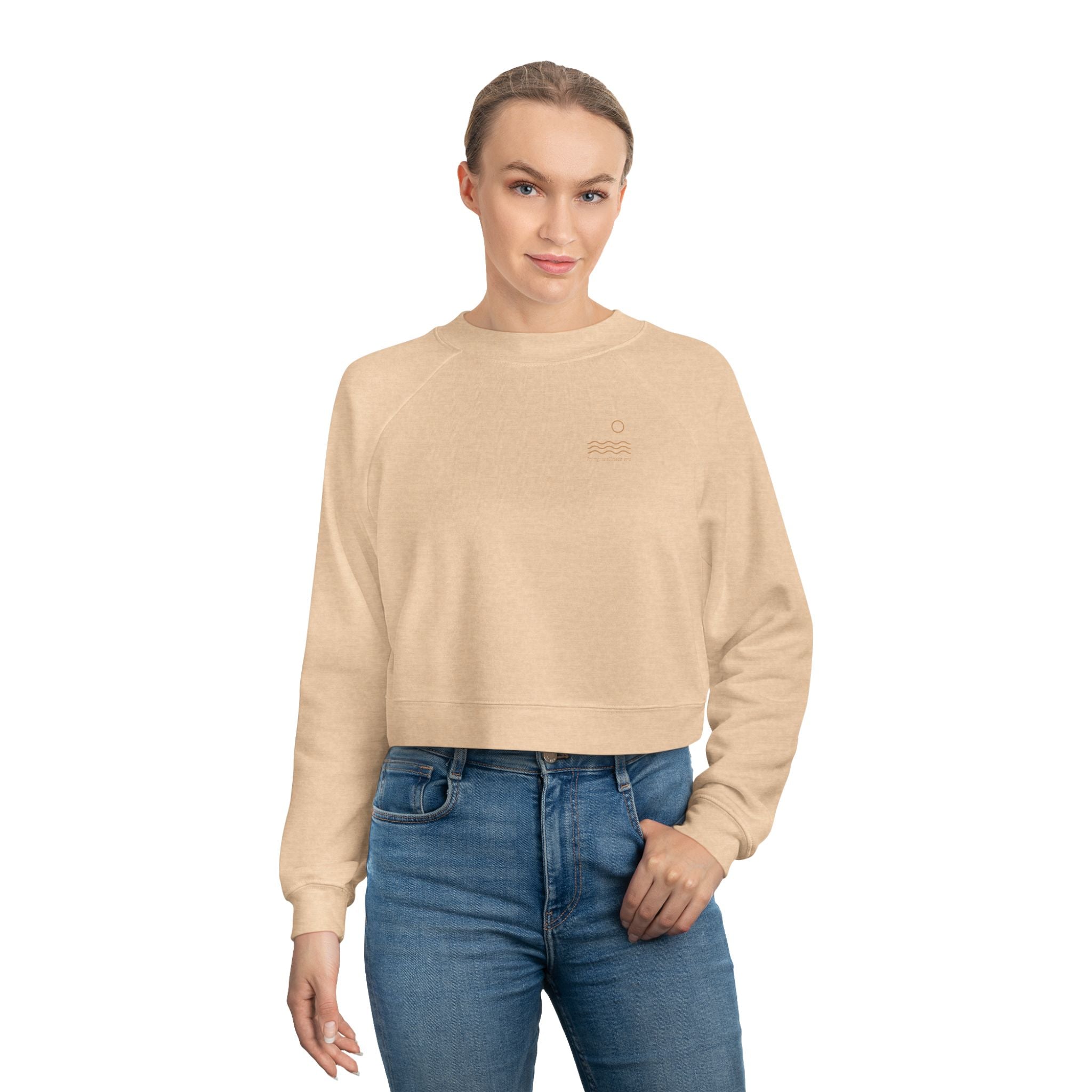 Cropped Pullover — Wellness Culture Club Cropped Fleece Sweatshirt