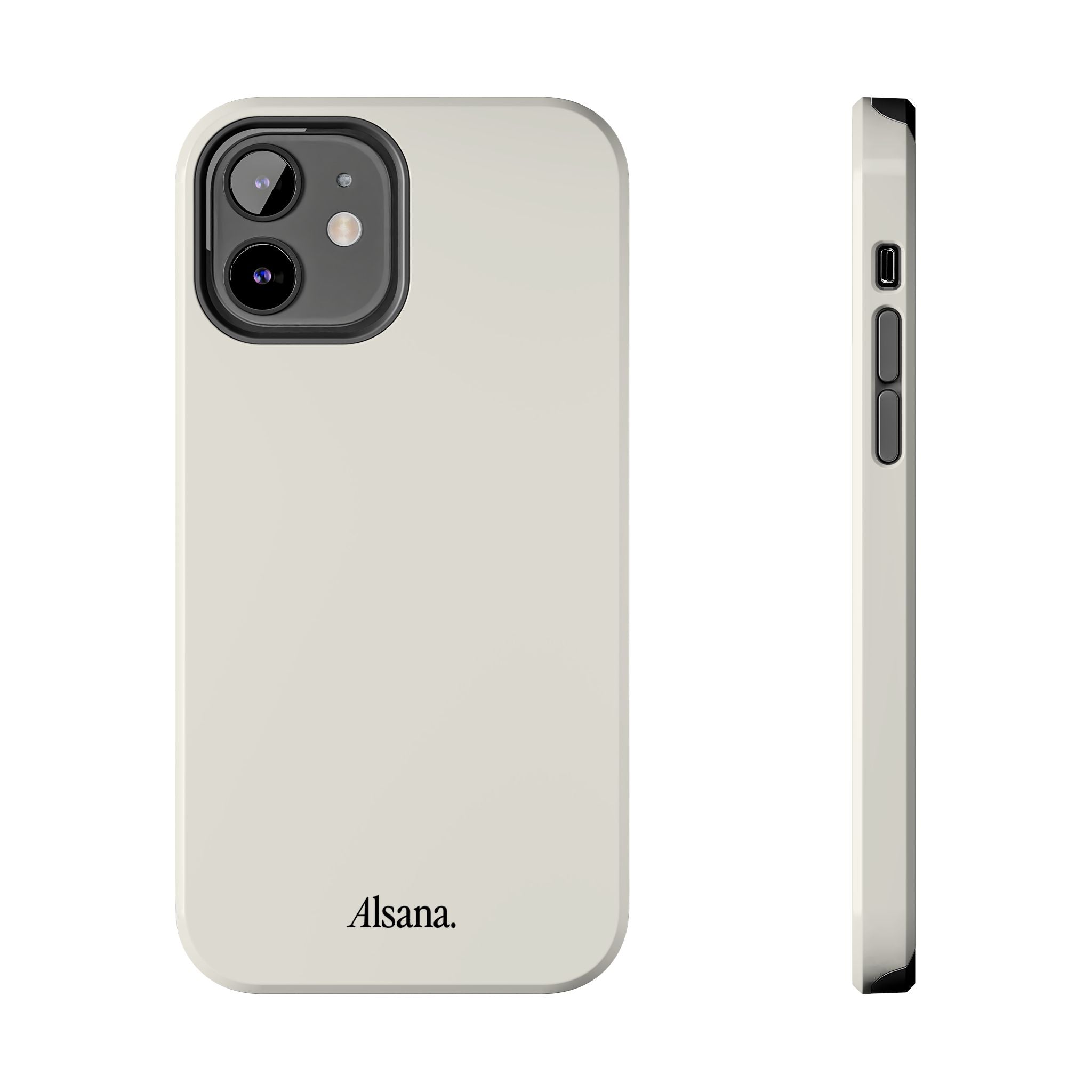 Tough Phone Case — Minimal Black Text 'Alsana' Protective Phone Cover