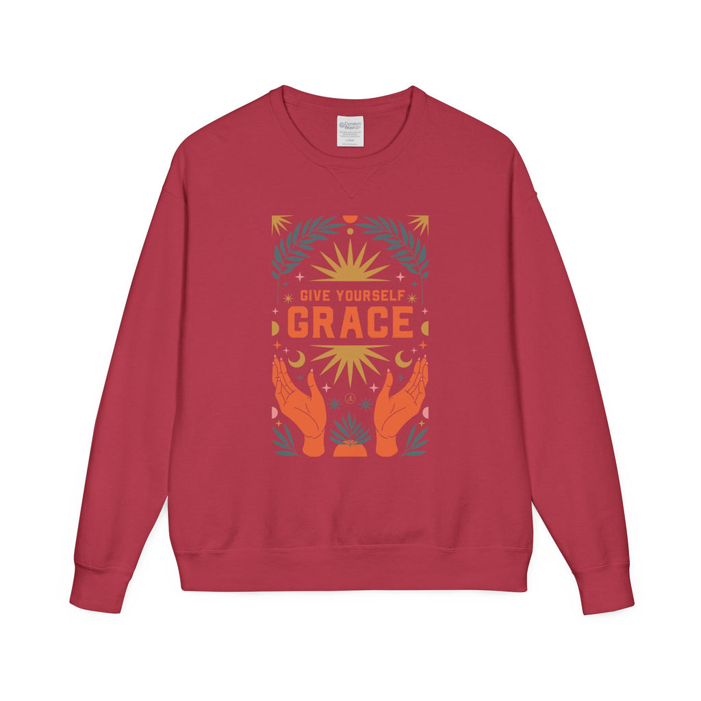 Grace Graphic Sweatshirt — Inspirational Hands & Sun Crewneck