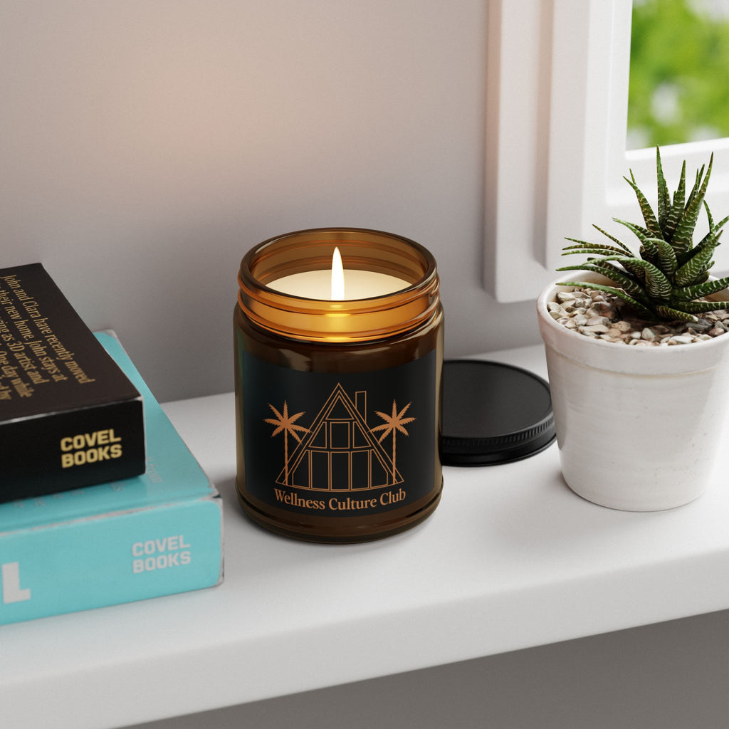 Wellness Culture Club Scented Soy Candle — Amber Jar Aromatherapy Candle